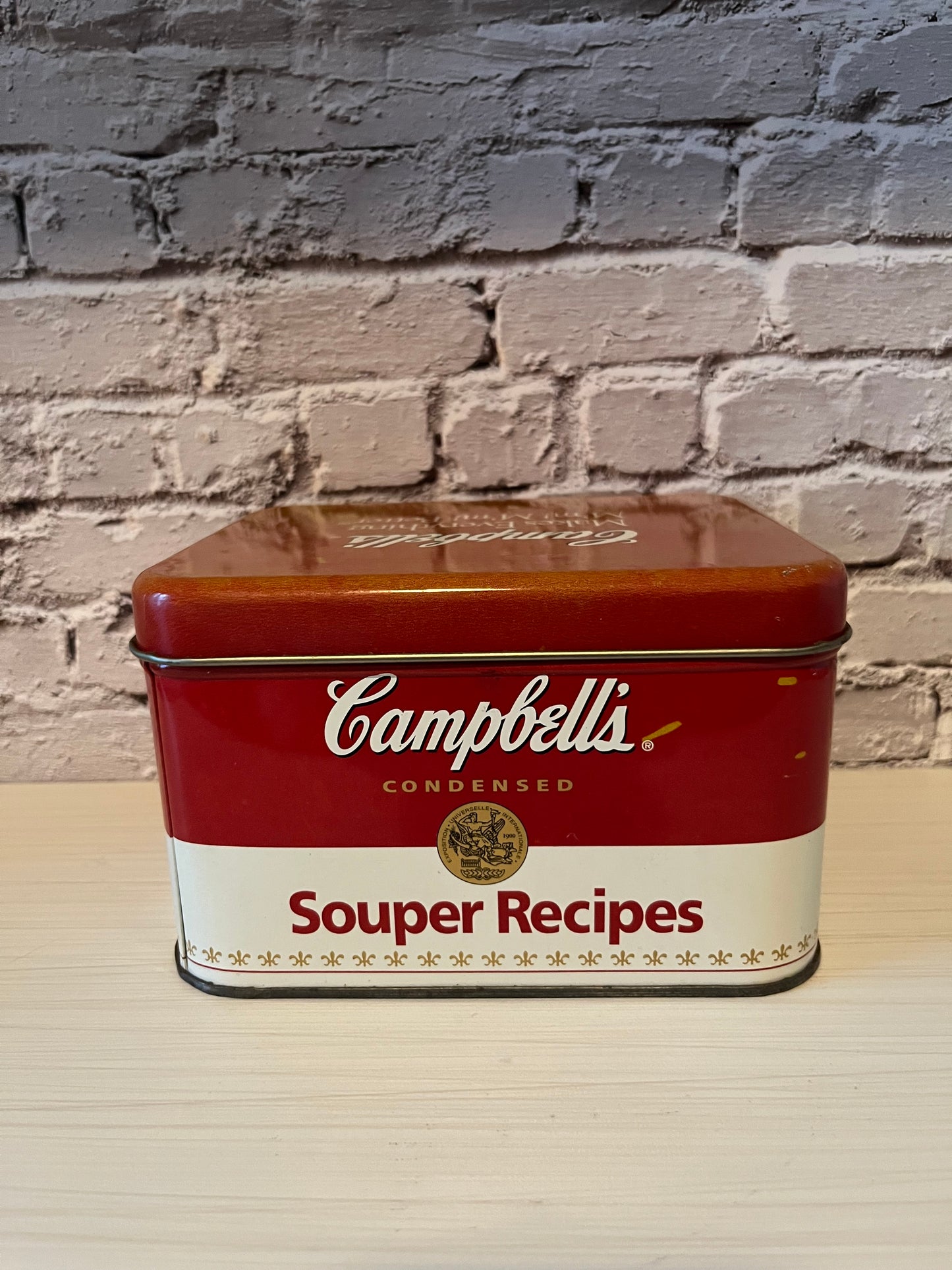Vintage 1990’s Campbell’s Souper Recipe Tin Storage Box