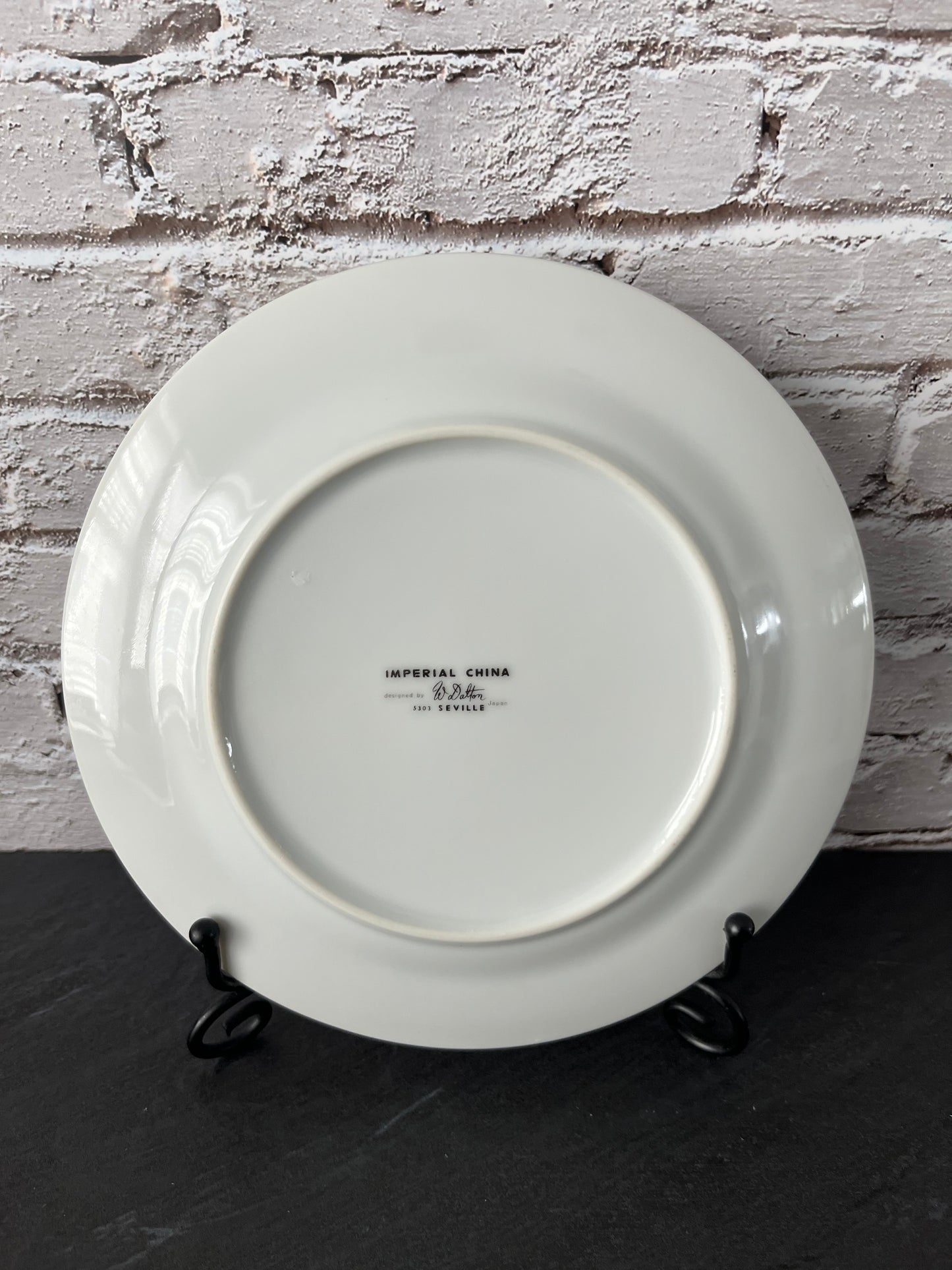 1980s Mikasa “Seville” 5303 Bread & Butter / Dessert Plate – 6.5” Fine China – Blue & Silver Floral – Made in Japan