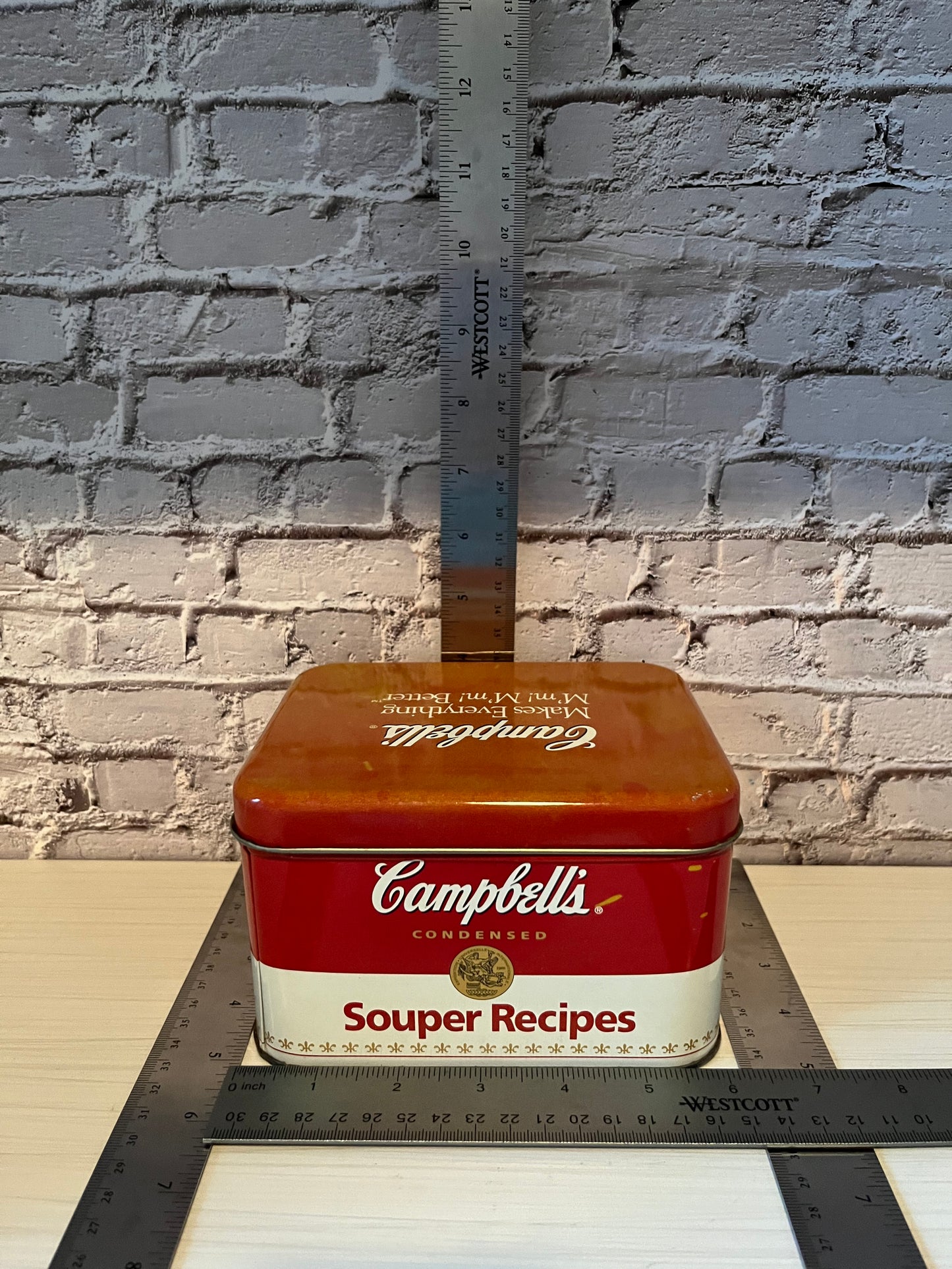 Vintage 1990’s Campbell’s Souper Recipe Tin Storage Box