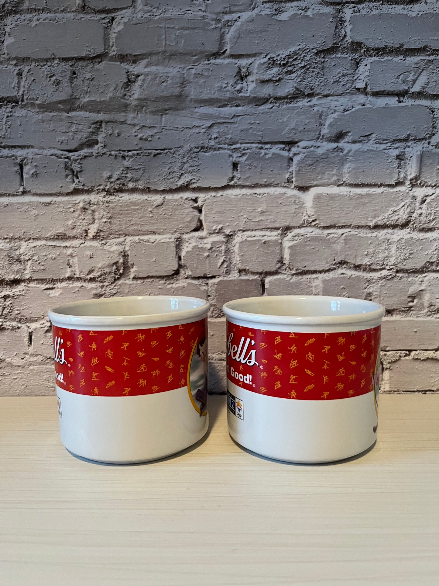 Vintage 2002 Campbell’s Kids Salt Lake Olympics Ski 2 Mug Set – Limited Edition Pair