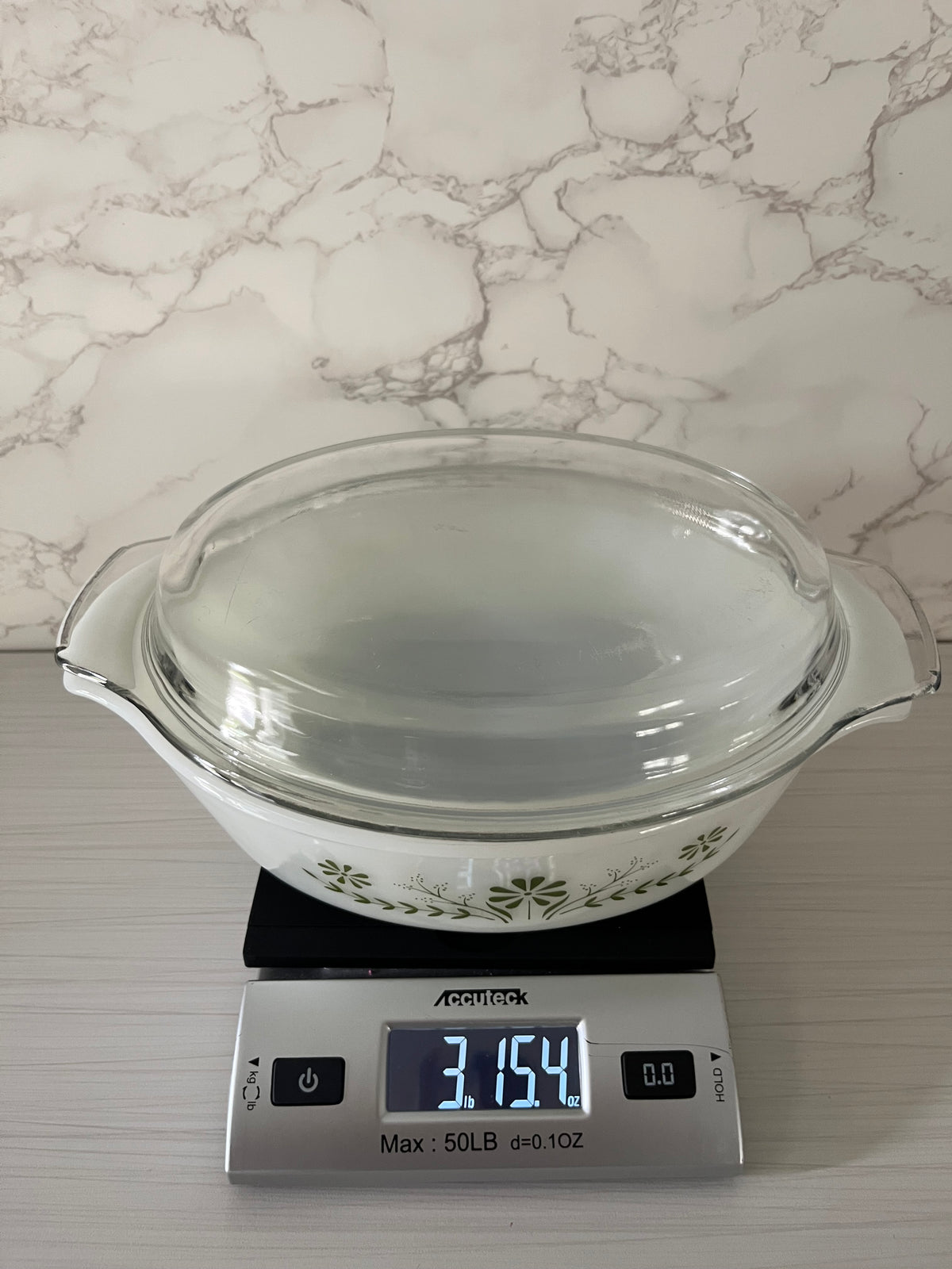 Vintage 1970’s Fire-King Meadow Green #433 Oval Casserole Dish with Glass Lid – 1.5 Qt