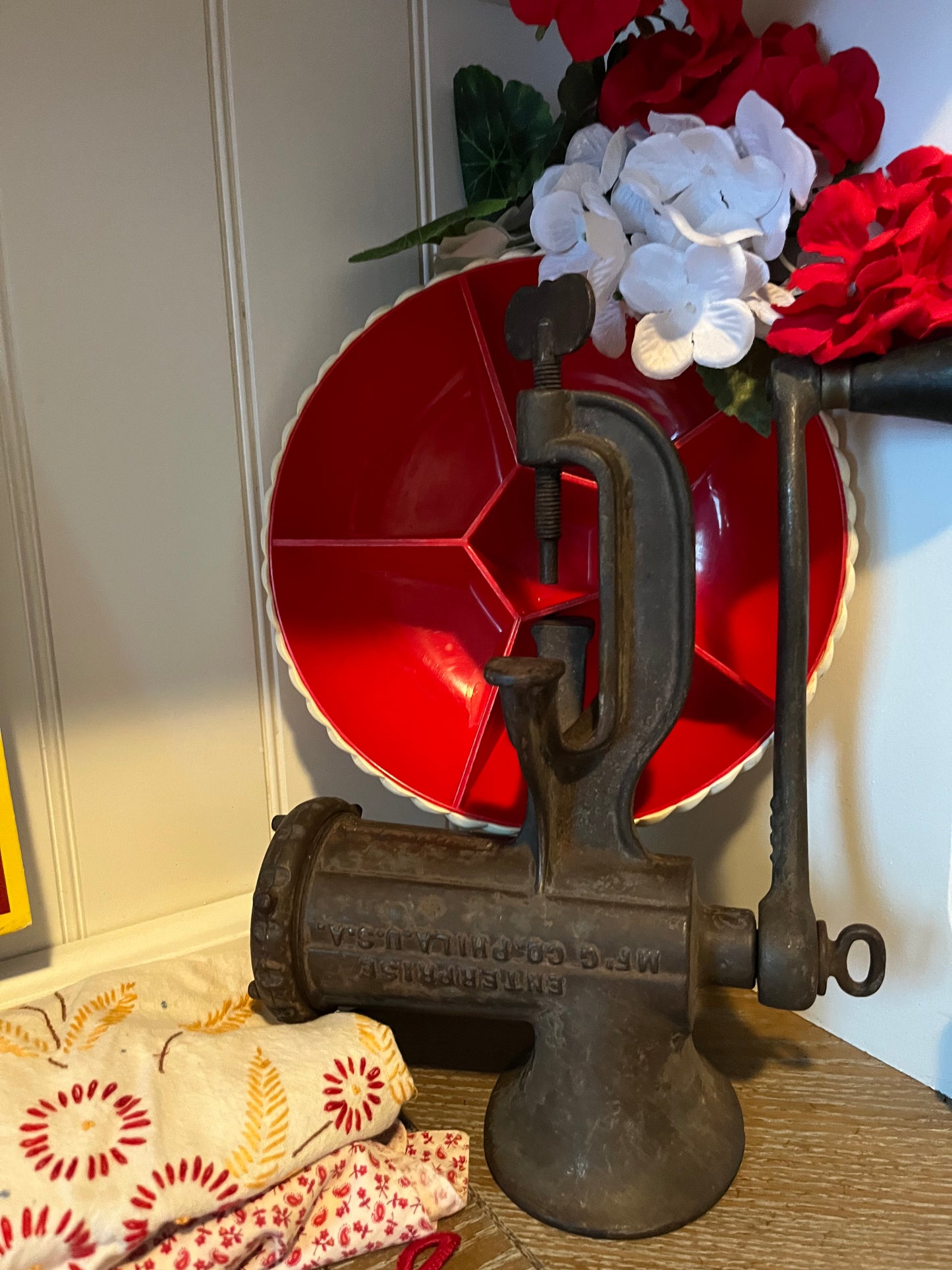 Antique Enterprise No. 7 Cast Iron Food Chopper / Meat Grinder, c. 1890s–1910s