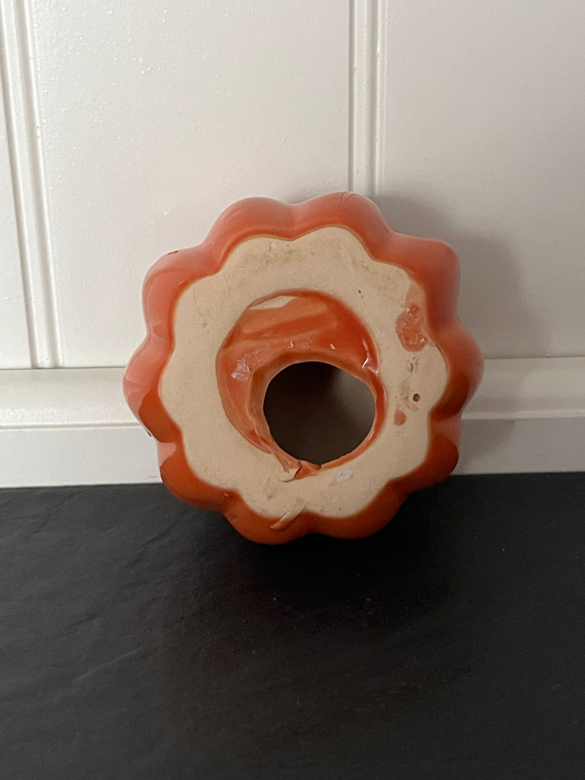 Mini 2” x3” Glazed Orange Ceramic Pumpkin | Curated Shelf, Tiered Tray & Trinket Display Décor