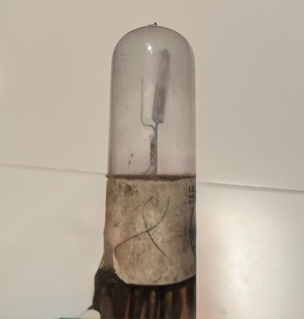 Antique c.1924 De Forest Audion Vacuum Tube Collectible | Likely DV-5 | Isolantite 4-Pin Radio Amplifier