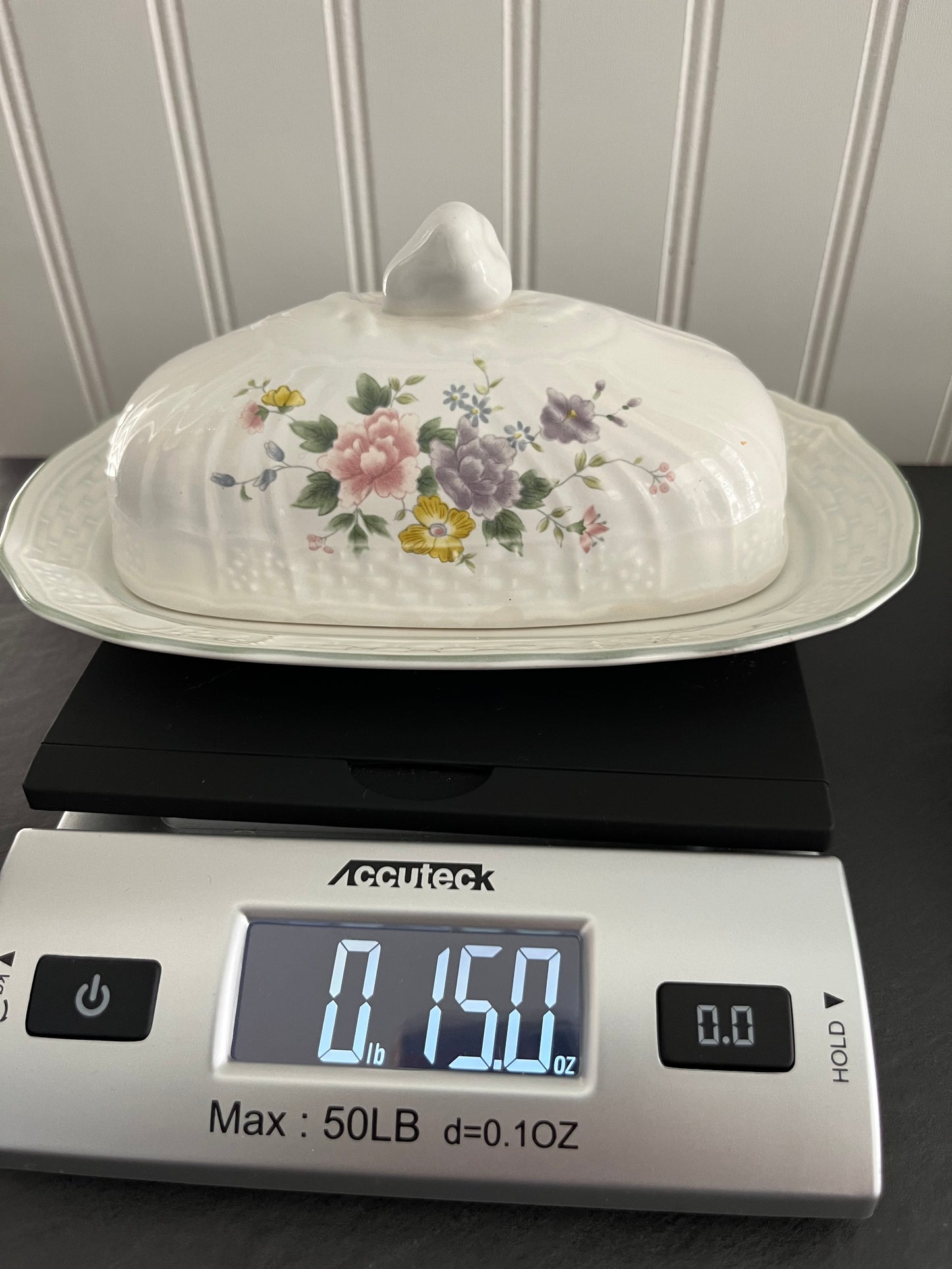Vintage 1980’s Mikasa Butter Dish with Lid - Renaissance Antique Rose
