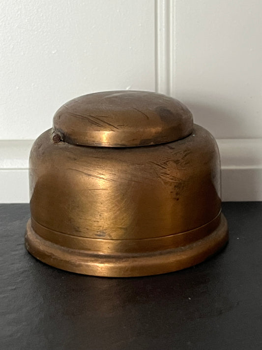 Antique SilverCrest Bronze Inkwell – J. G. Silver Co. Art Deco Desk Inkwell (Model #184, c. 1920s)