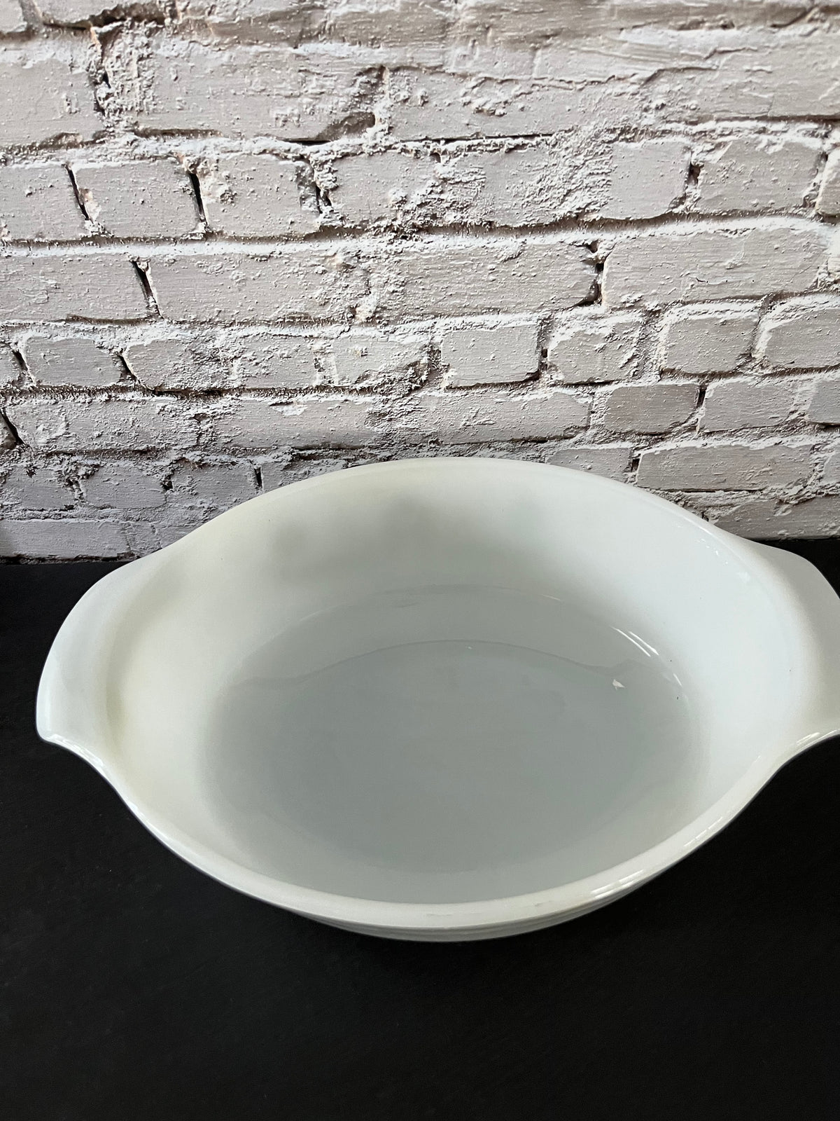 Vintage 1970’s Fire-King Meadow Green #433 Oval Casserole Dish with Glass Lid – 1.5 Qt
