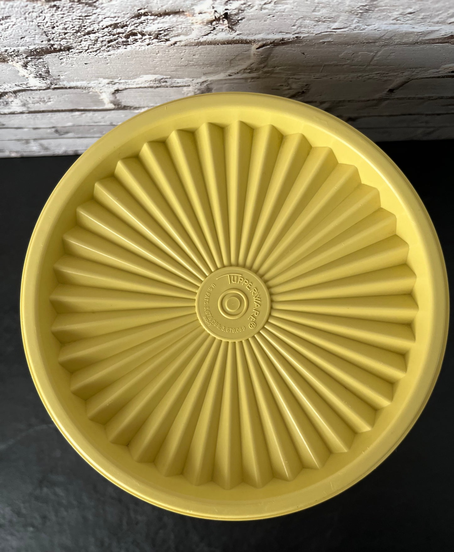 Vintage Tupperware Canister w/ Lid, Yellow Storage Container #809-5, Mid Century Kitchen Canister, Retro Plastic Kitchenware 1970s