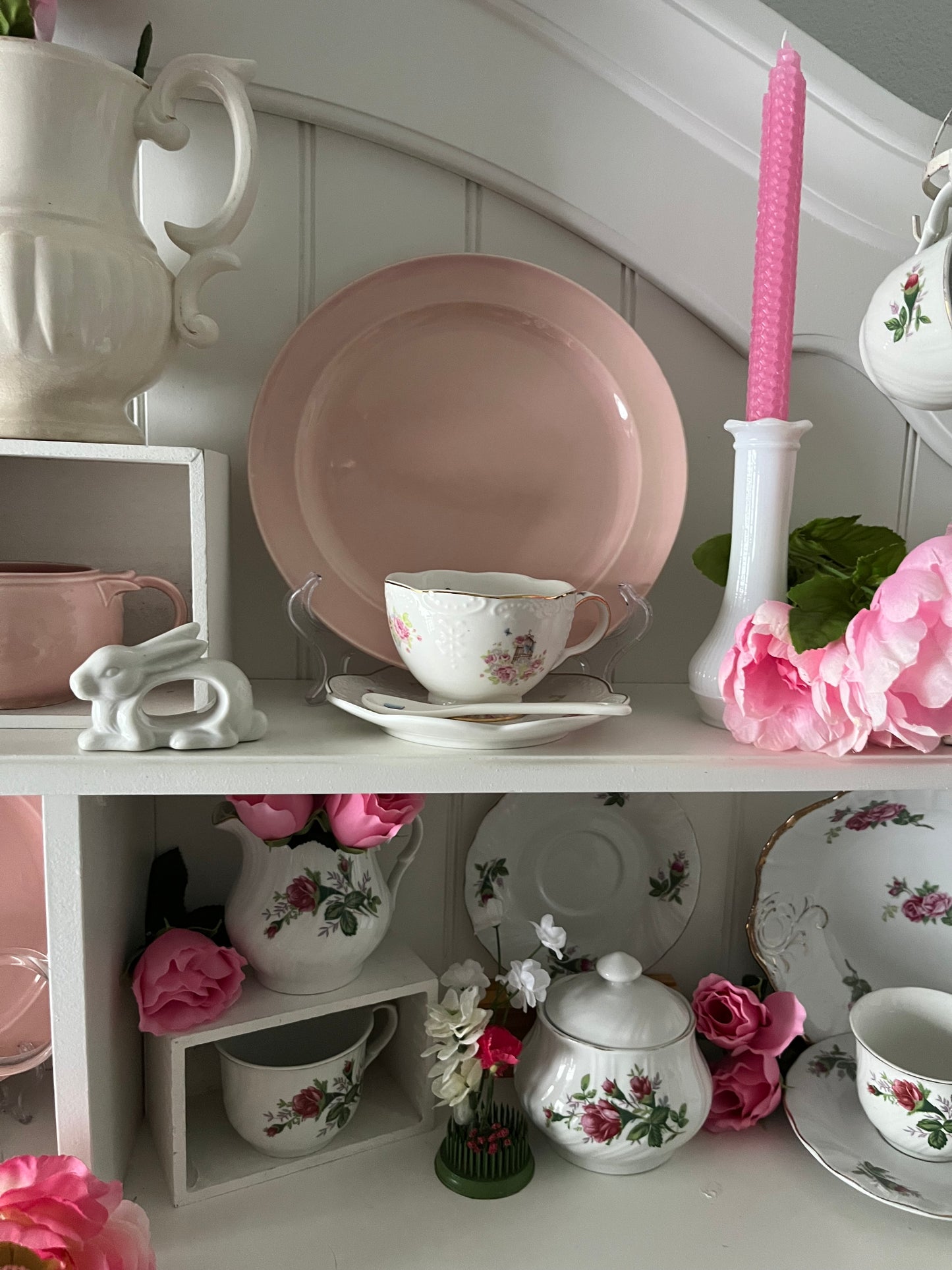 Vintage 1940s TS&T Lu-Ray Pastels Pink Salad Plate – 8” – Taylor Smith & Taylor – USA