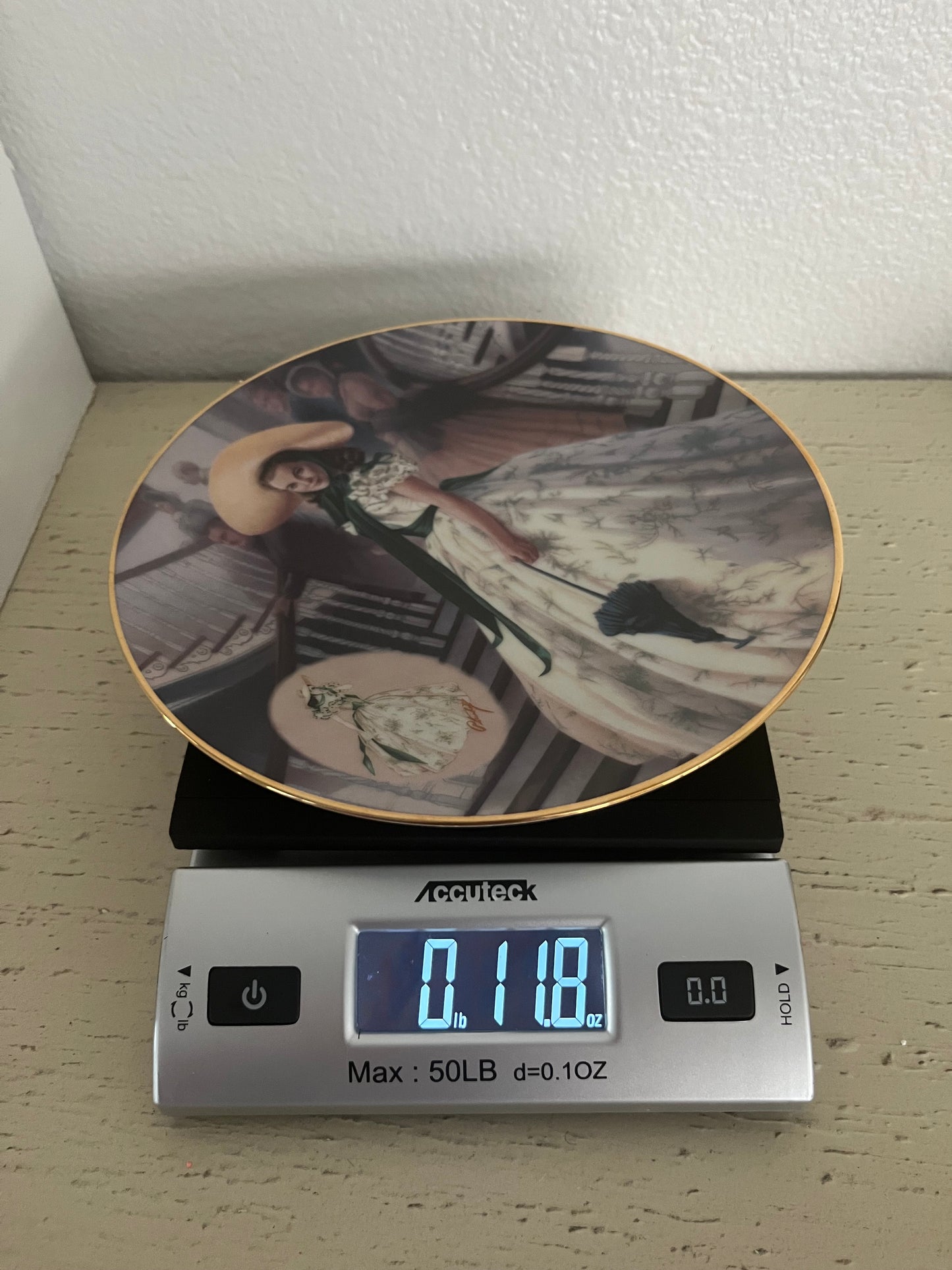 1993 Bradford Exchange “The Green Sprigged Dress” Scarlett O’Hara Collector Plate – Gone With the Wind