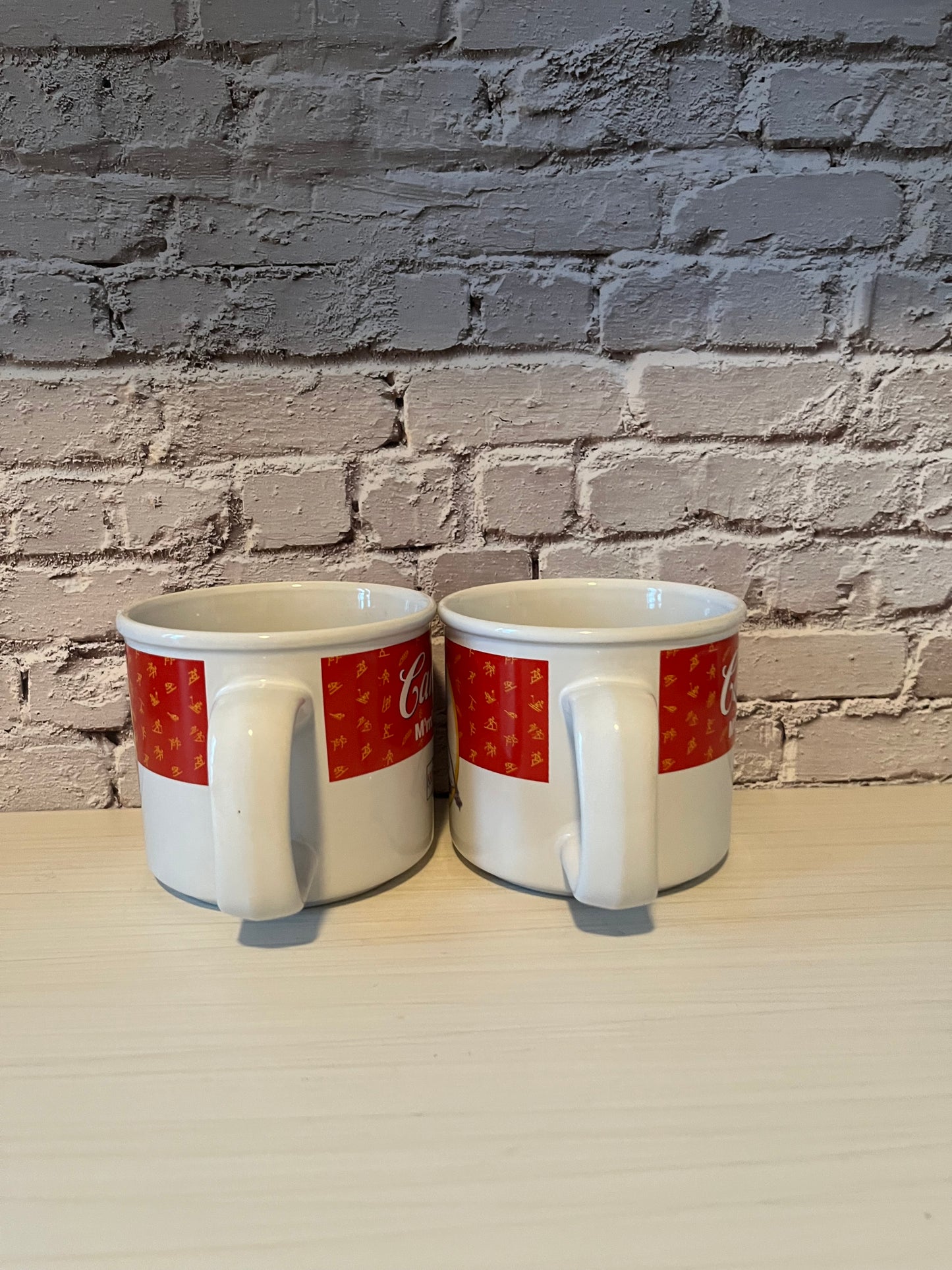 Vintage 2002 Campbell’s Kids Salt Lake Olympics Ski 2 Mug Set – Limited Edition Pair