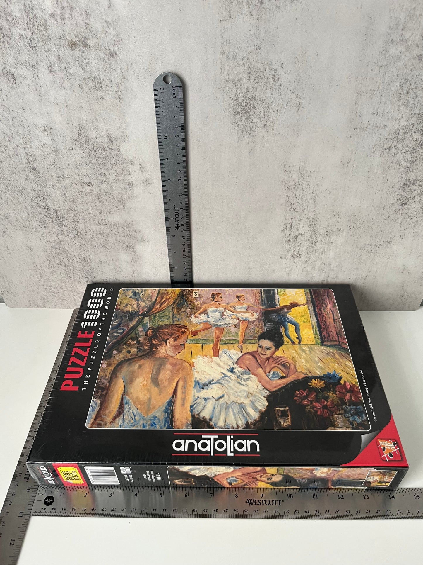Sealed 2010s Anatolian “Ballet Studio” 1000 Piece Art Puzzle – Edgar Degas Ballet Dancers Artwork – Contemporary Collectible Art Puzzle (New Old Stock)
