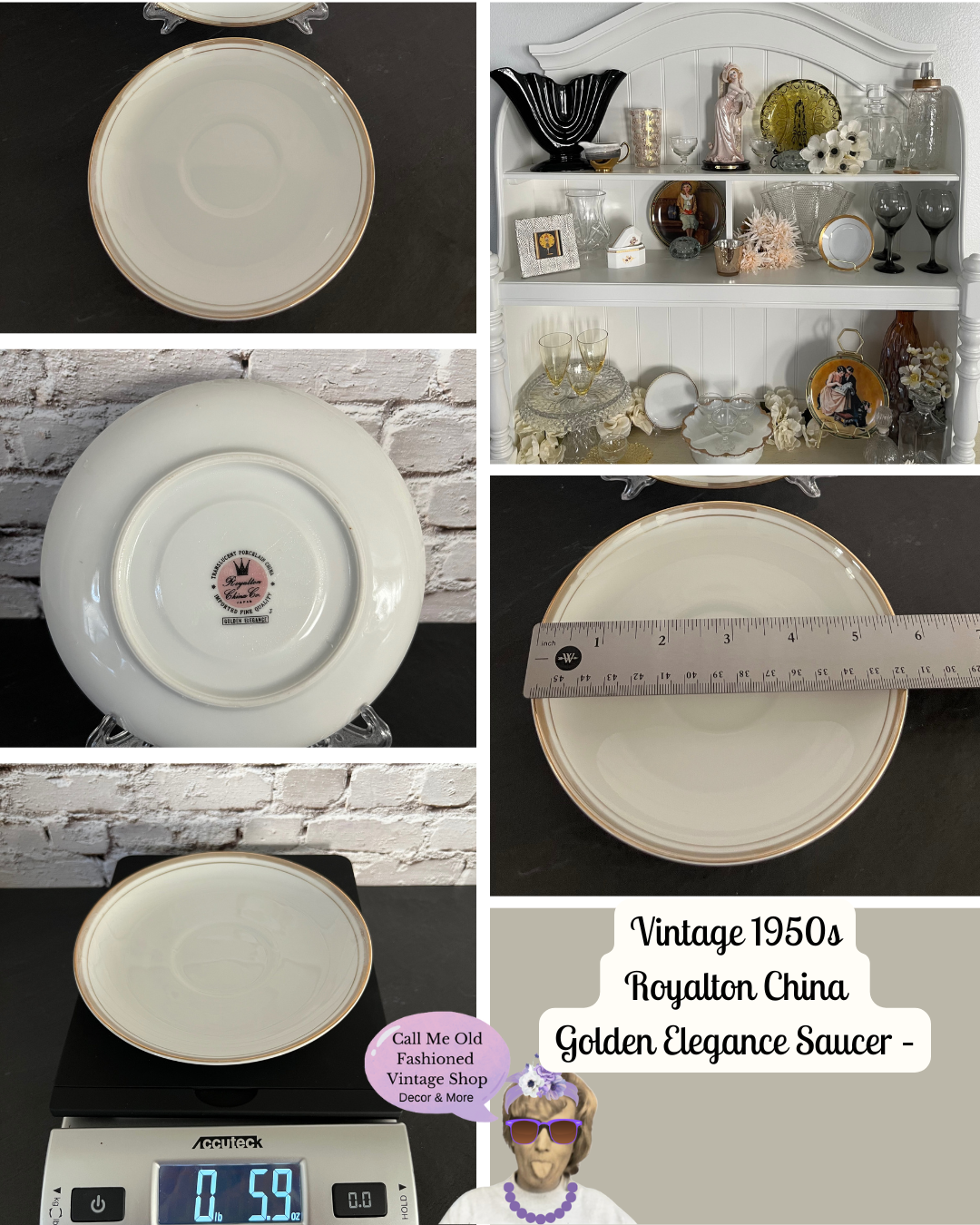 2 Vintage 1950s Royalton China Golden Elegance Bread & Butter Plate – Fine Japanese Porcelain