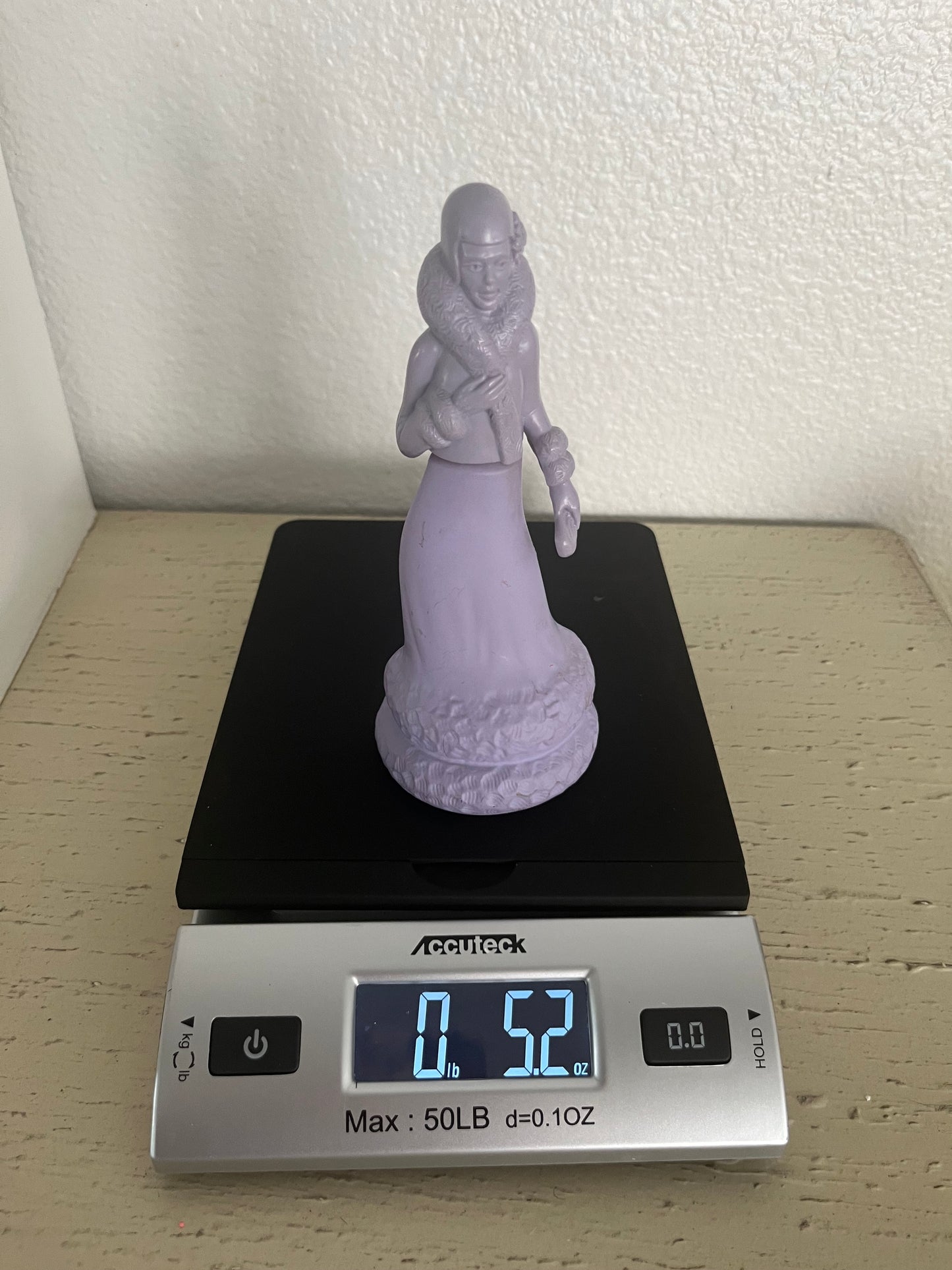 Vintage Avon Roaring Twenties “Somewhere” Purple Lavender Flapper Lady Empty Perfume Decanter Bottle –1970s