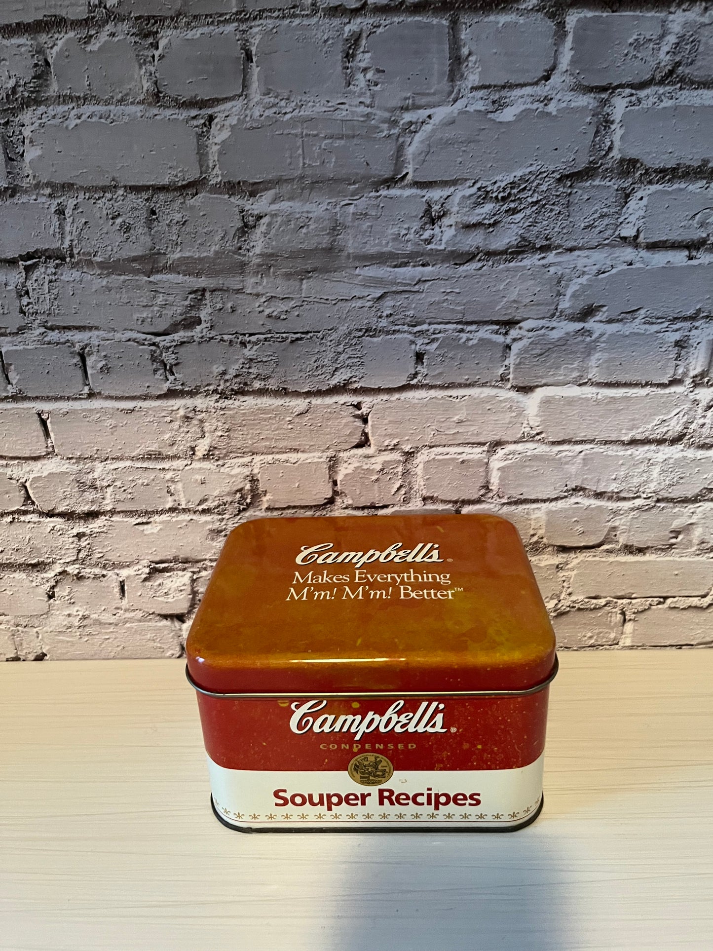 Vintage 1990’s Campbell’s Souper Recipe Tin Storage Box