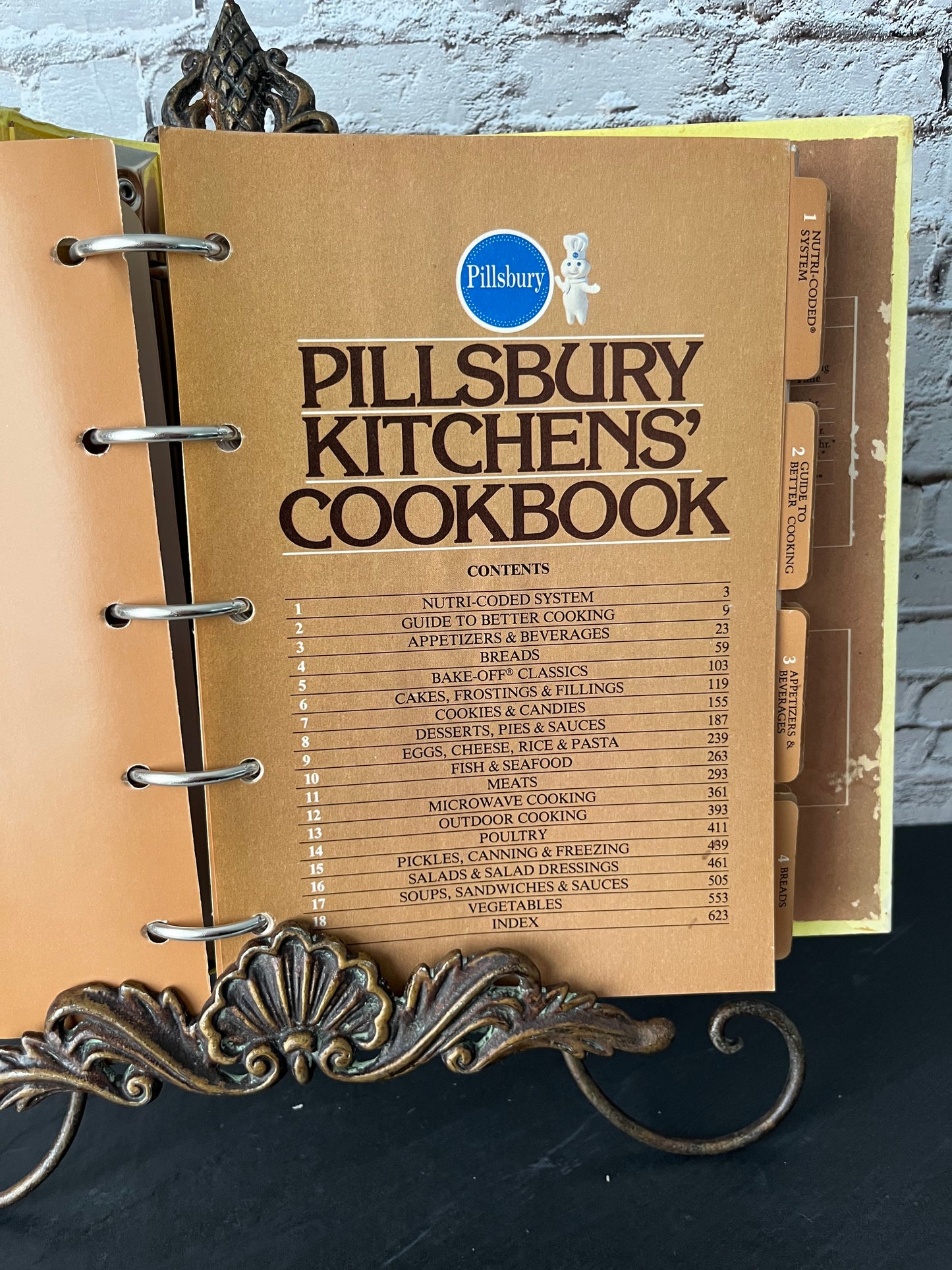 Vintage 1984 Pillsbury Kitchens’ Cookbook Ring Binder Edition