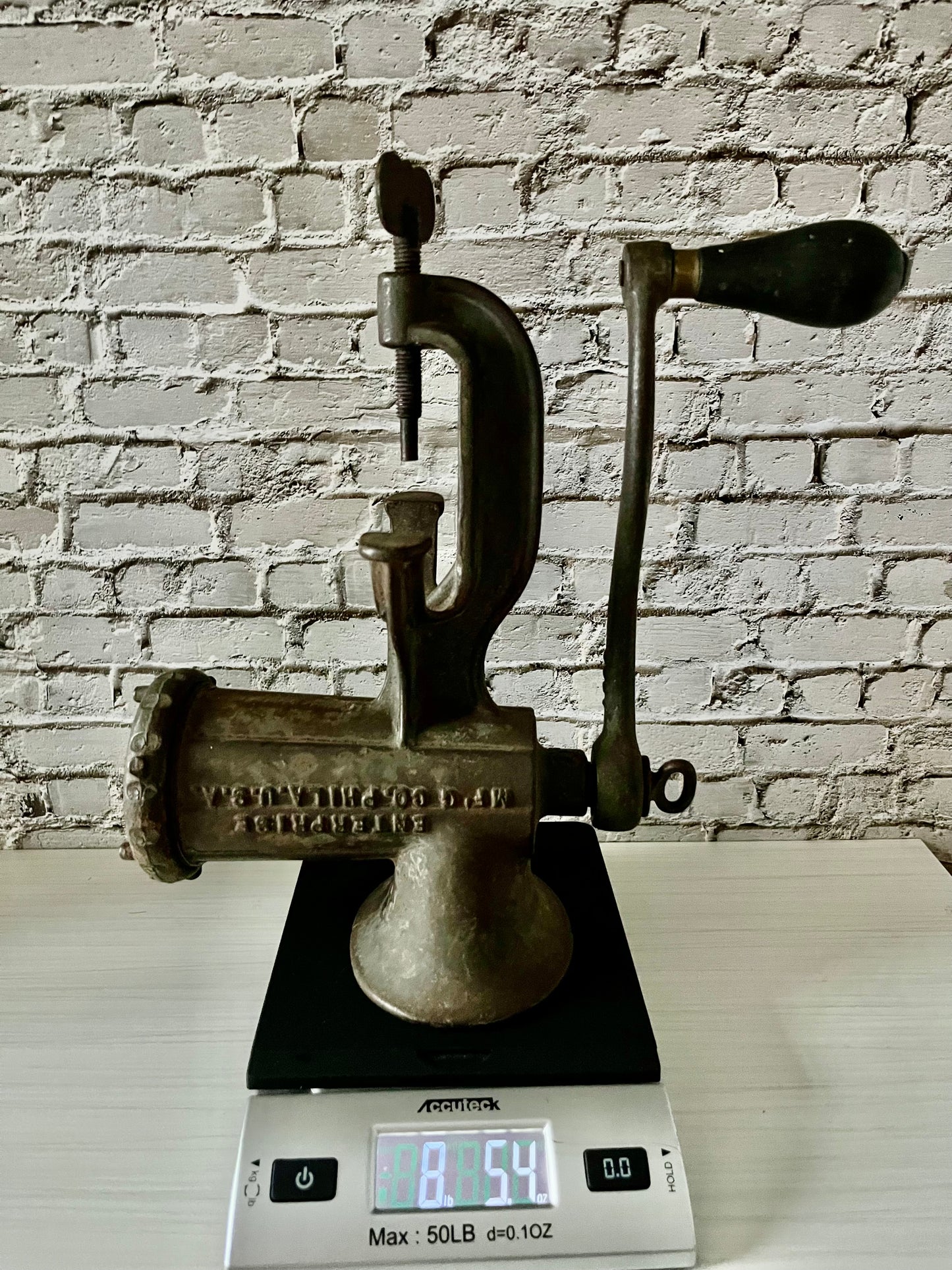 Antique Enterprise No. 7 Cast Iron Food Chopper / Meat Grinder, c. 1890s–1910s