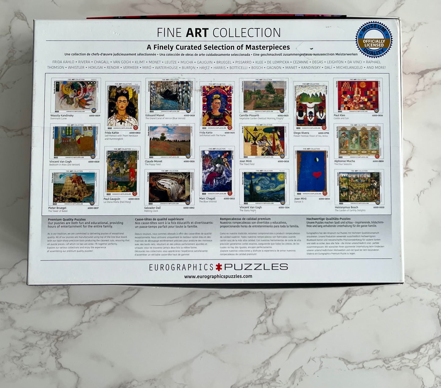 Contemporary Eurographics Henri Matisse “Harmony in Red” Fine Art Collection 1000 Piece Museum Licensed Puzzle – Open Box Complete