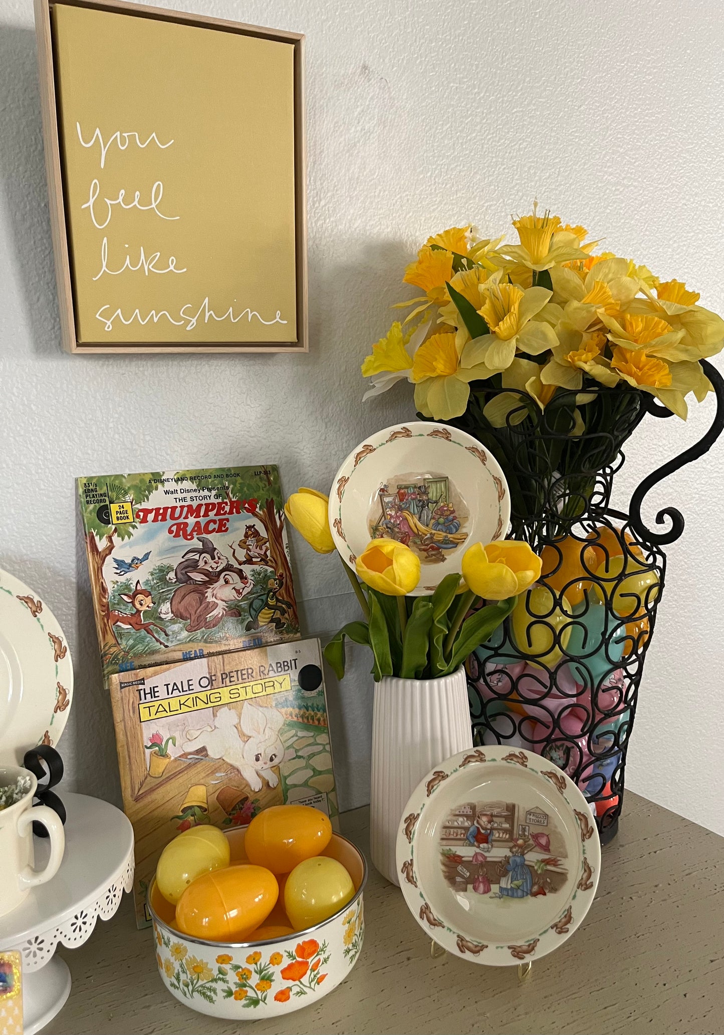 “You Feel Like Sunshine” Printed Canvas in Yellow Project 62 8” x 10”