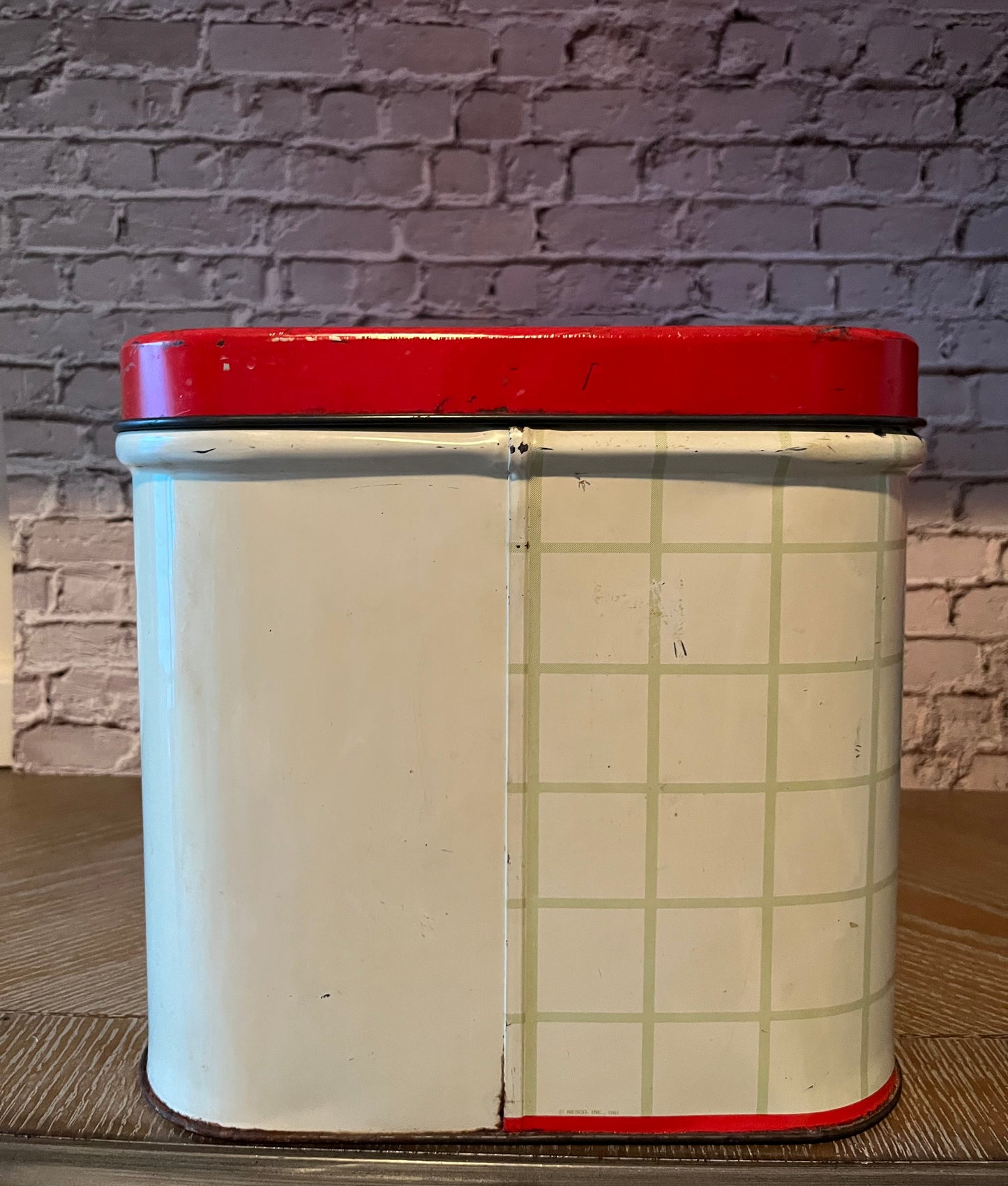 Vintage Nesco Floral Metal Bread Box, Circa 1970s
