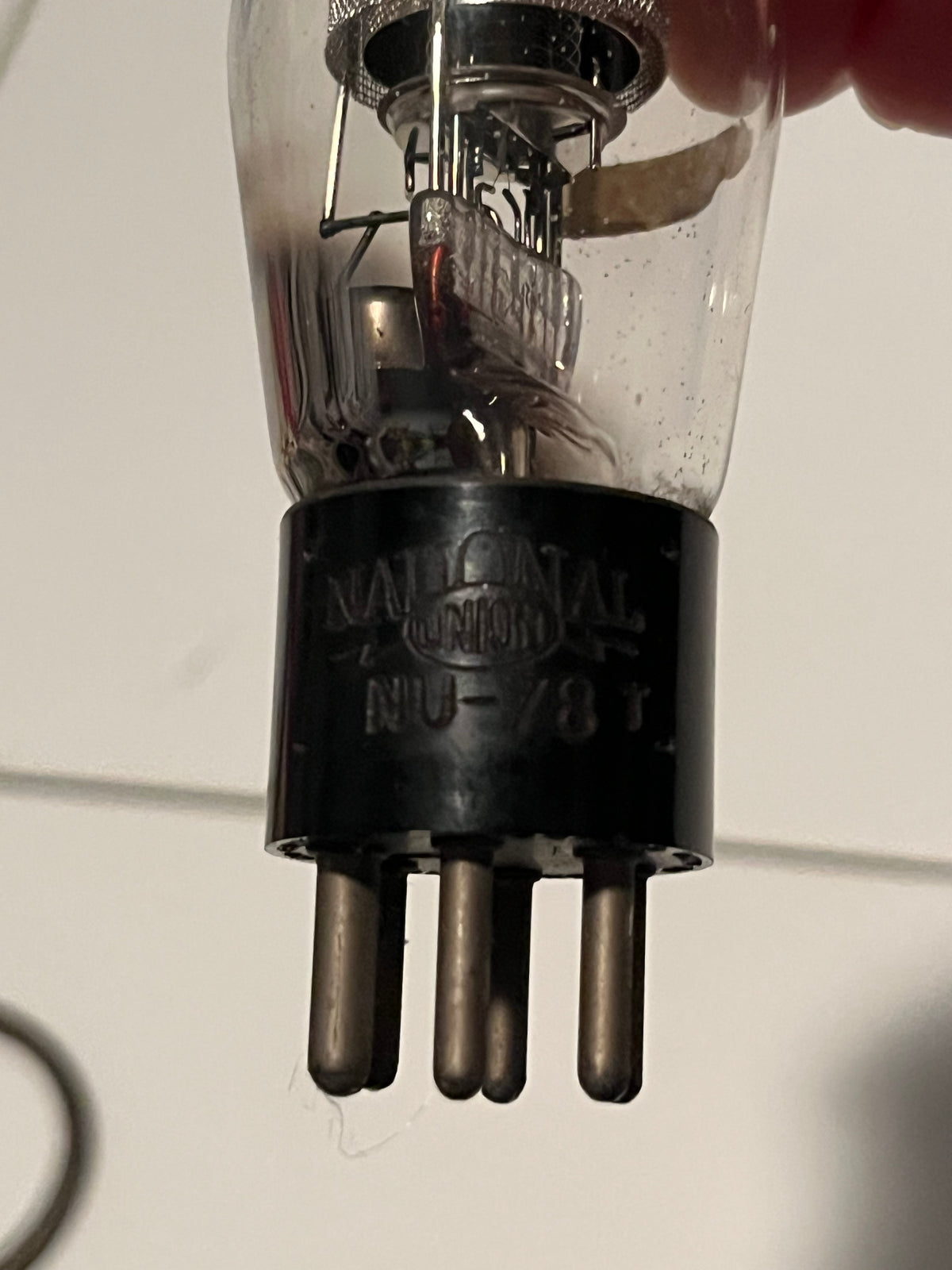 Vintage c.1935 National Union NU-78 Collectors Vacuum Tube | 6-Pin Radio Pentode