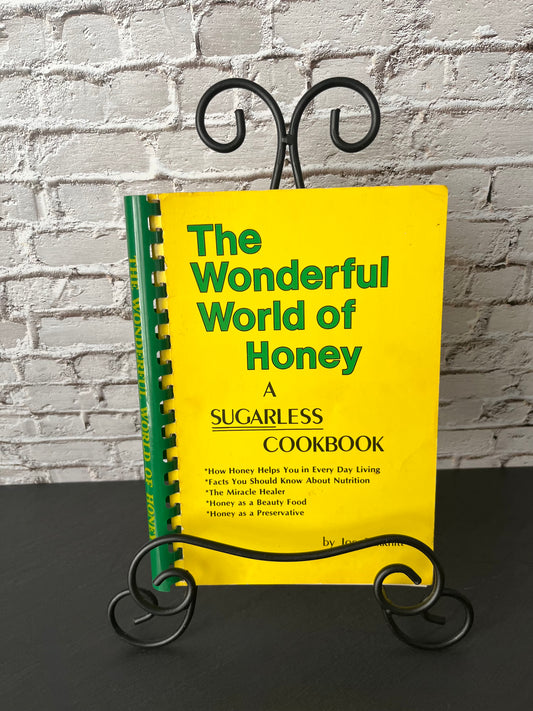 Vintage 1977 “The Wonderful World of Honey” Sugarless Cookbook by Joe Parkhill – Spiral Bound Honey Recipe Book