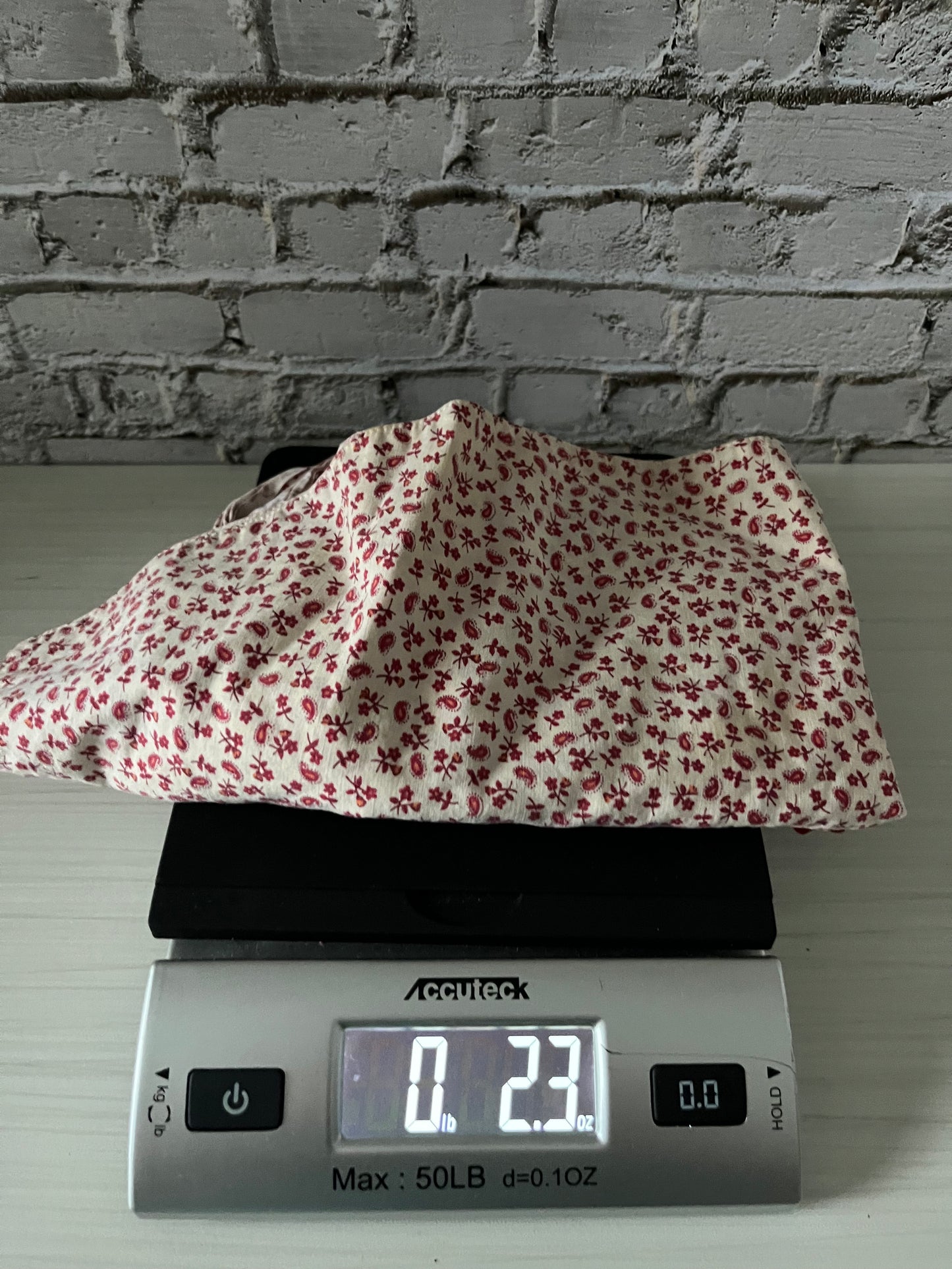 Vintage c 1950’s Red Calico Half Apron with Rickrack Trim | Cottage Kitchen Waist Apron