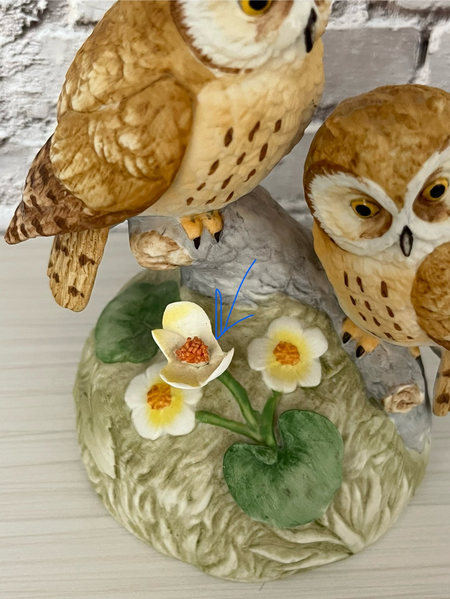 Retro Gift World of Gorham Porcelain Owl Music Box • “Owls on Branch” Japan • Plays Love Story (c. 1970s-1980s)