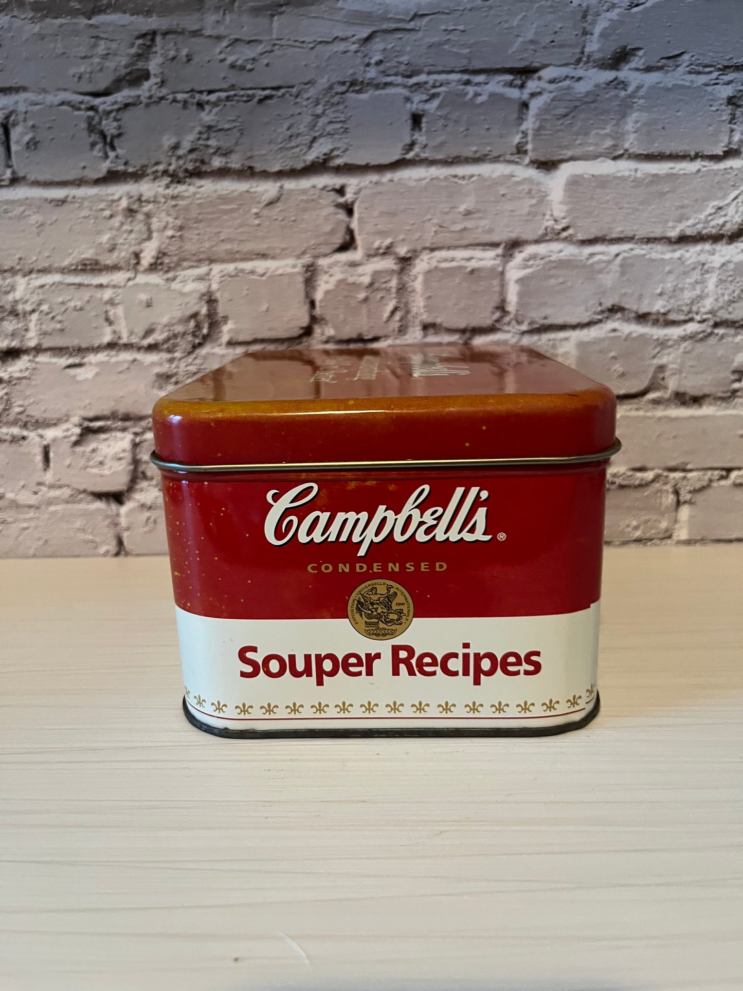Vintage 1990’s Campbell’s Souper Recipe Tin Storage Box