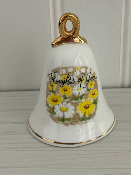 Vintage 1979 Enesco “Thoughts of You” Porcelain Bell –