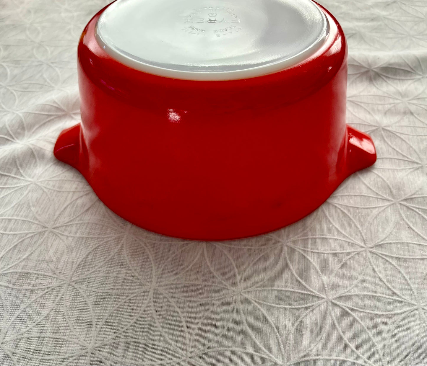 Vintage c 1970’s Pyrex Primary Red 474-B 1.5 Qt Cinderella Casserole Dish – No Lid
