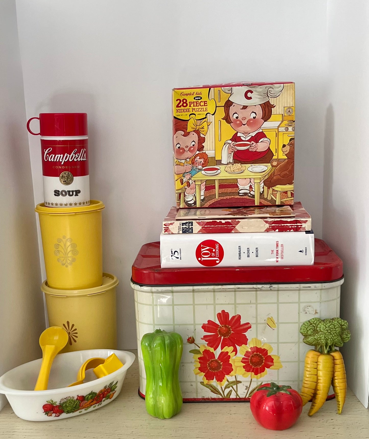 Vintage 1993 Campbell’s Soup Thermos | Retro Red & White Insulated Soup Container | Pop Art Kitchen Collectible