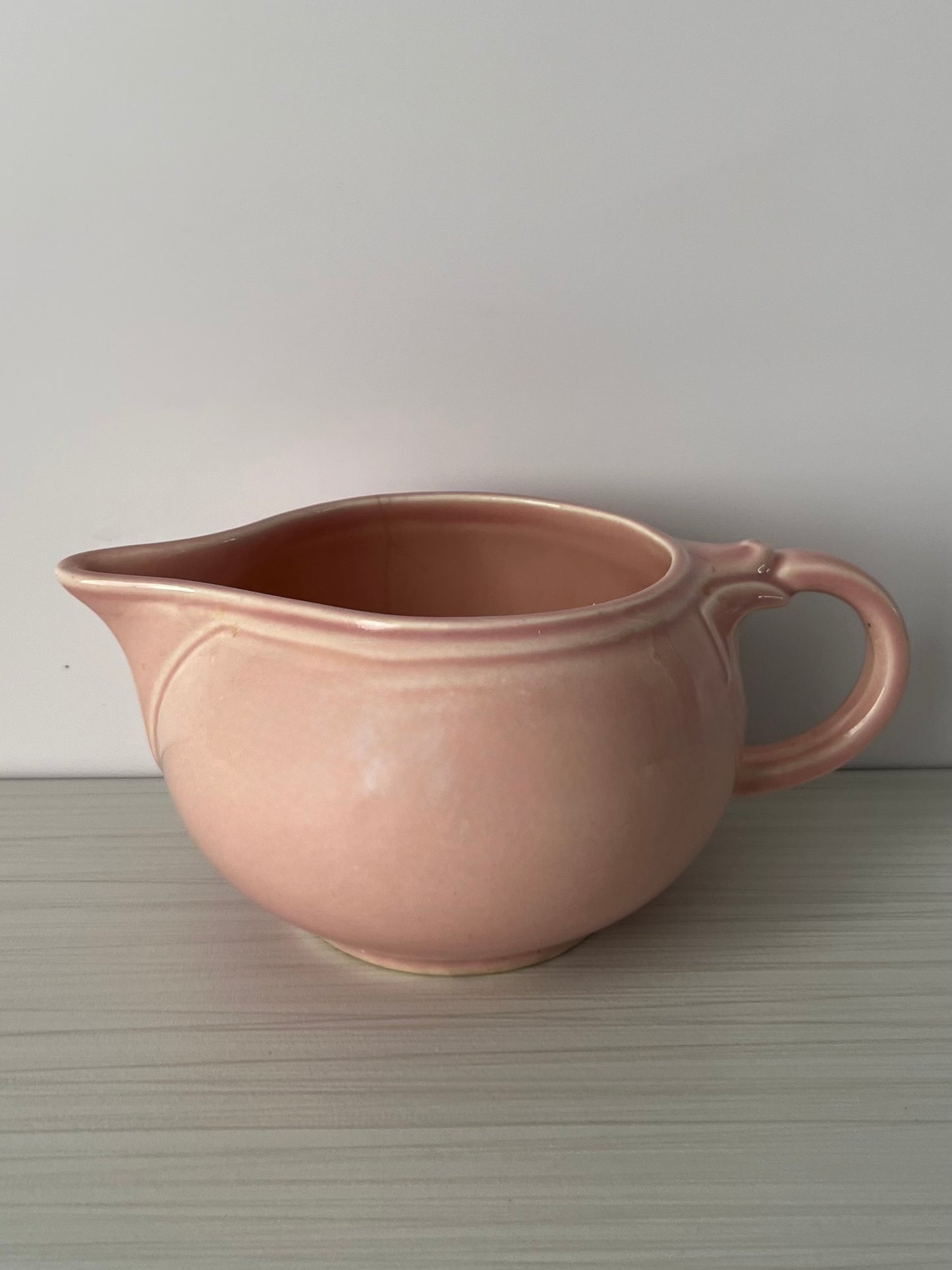 Vintage 1940s Art Deco Lu-Ray Pastels Pink Creamer – Taylor, Smith & Taylor Art Deco Blush Pitcher