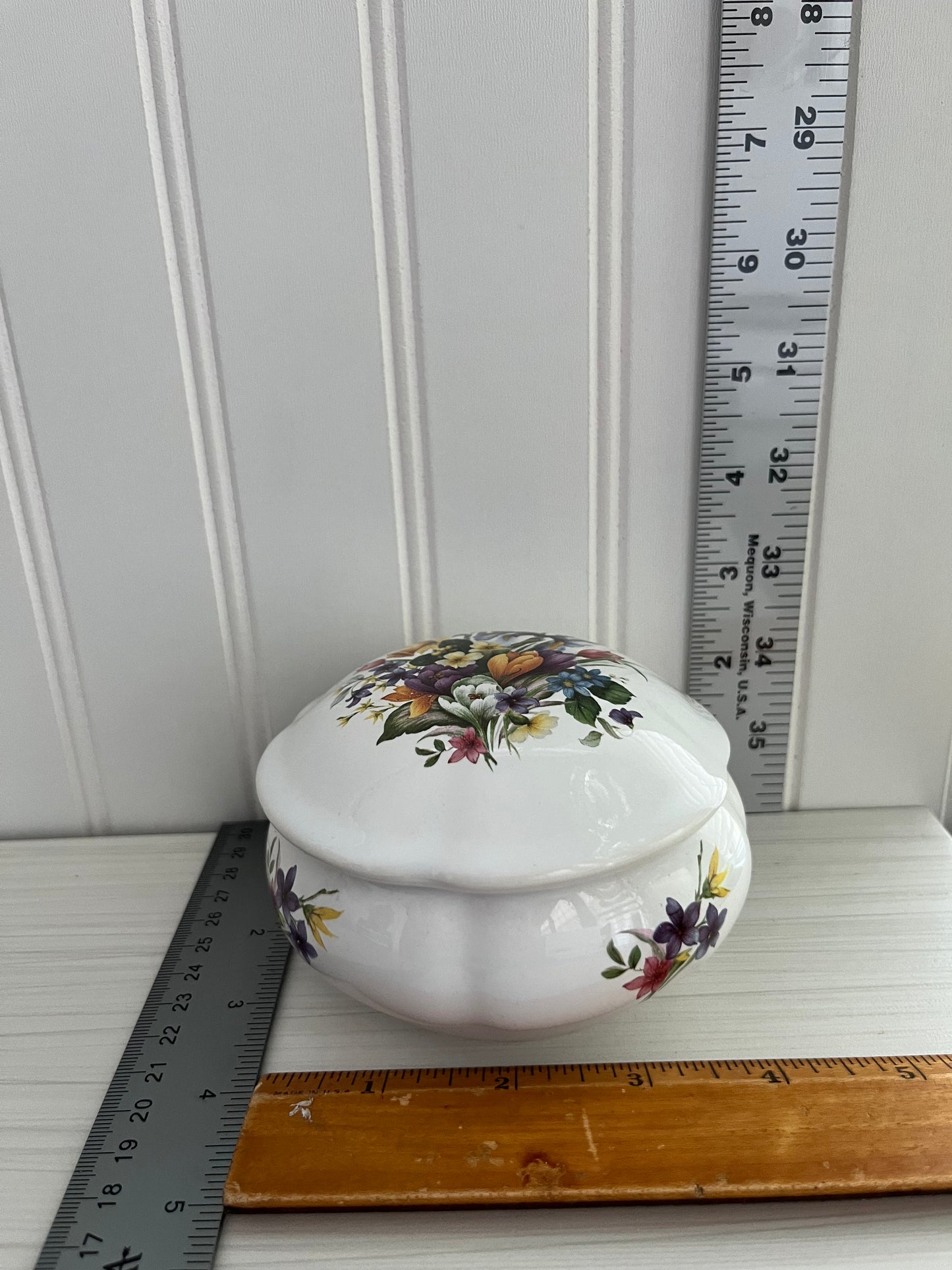 Vintage San Francisco Music Box Company Trinket Box - Song Wind Beneath My Wings