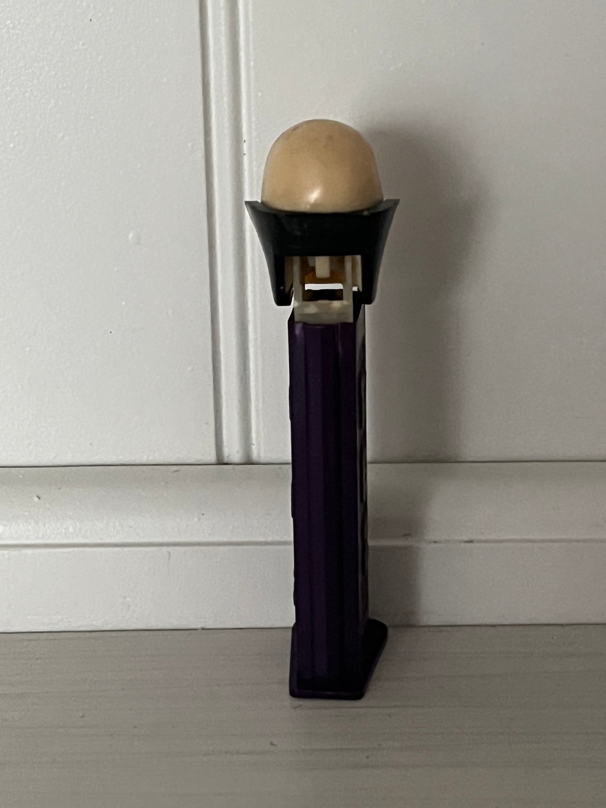 Vintage 1990s PEZ Dr. Skull Halloween Dispenser | Purple Stem Skeleton Candy Dispenser