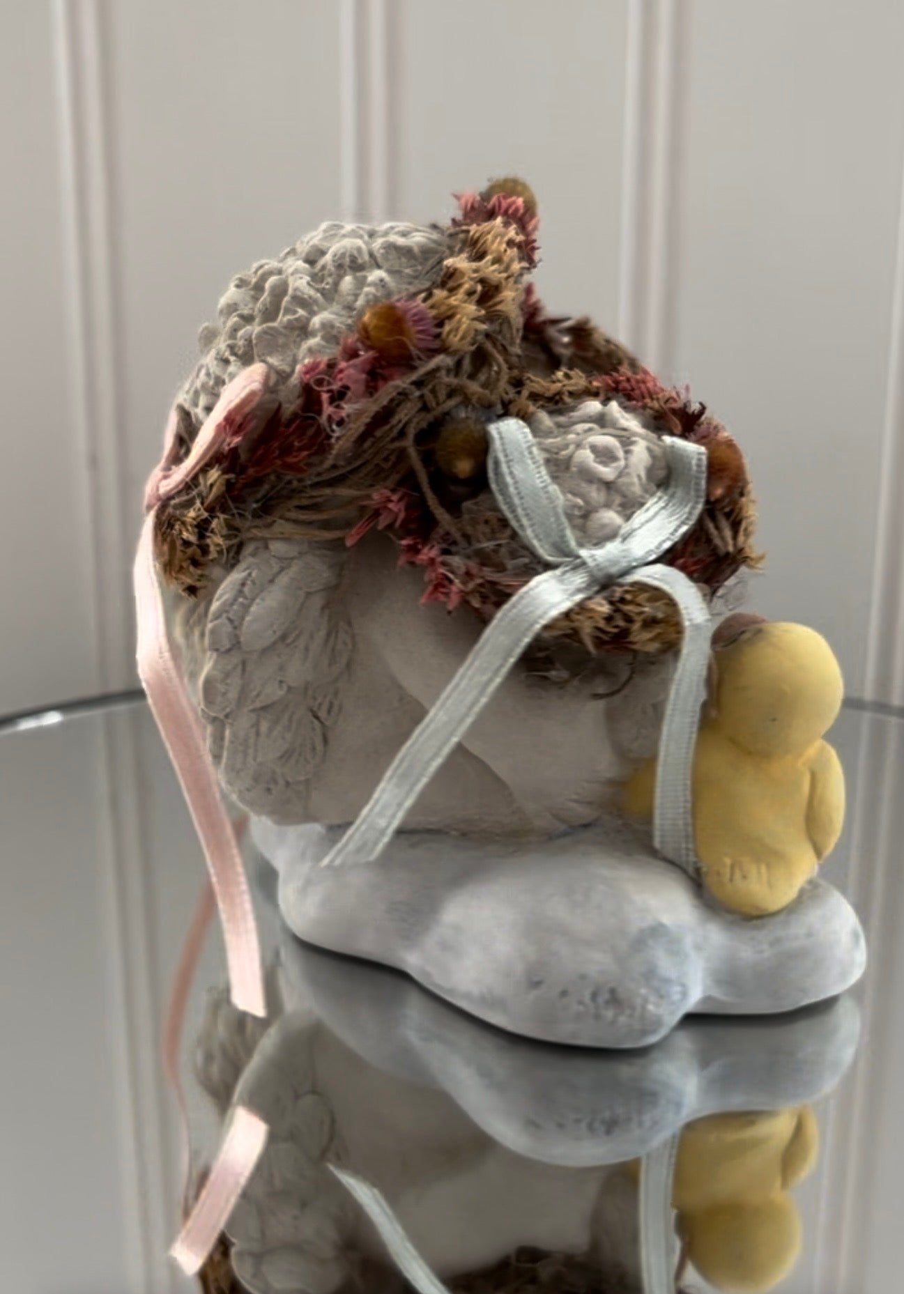 1991 Vintage DREAMSICLES A Kiss For Momma Cherub Angel with 2 Babies & Duckling Figure