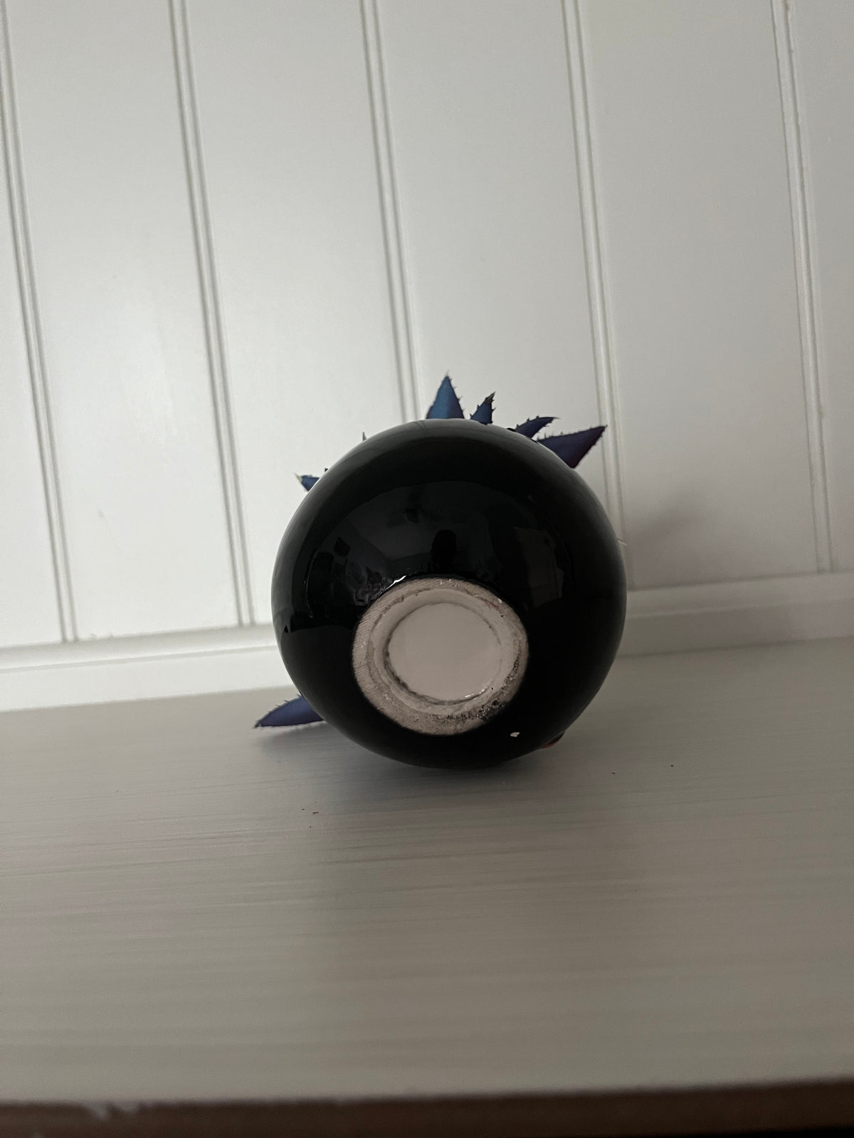 Retro Black Cat Faux Succulent Planter | Halloween Décor
