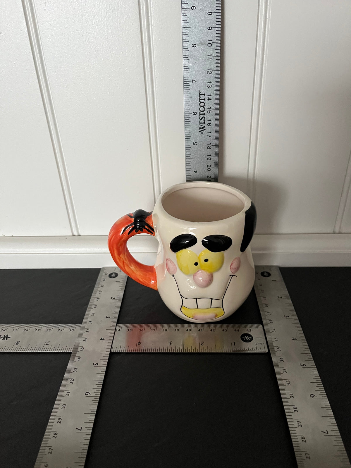 Silly Halloween Ghoul Mug by Royal Norfolk | Spider Handle | Candy Corn Manor