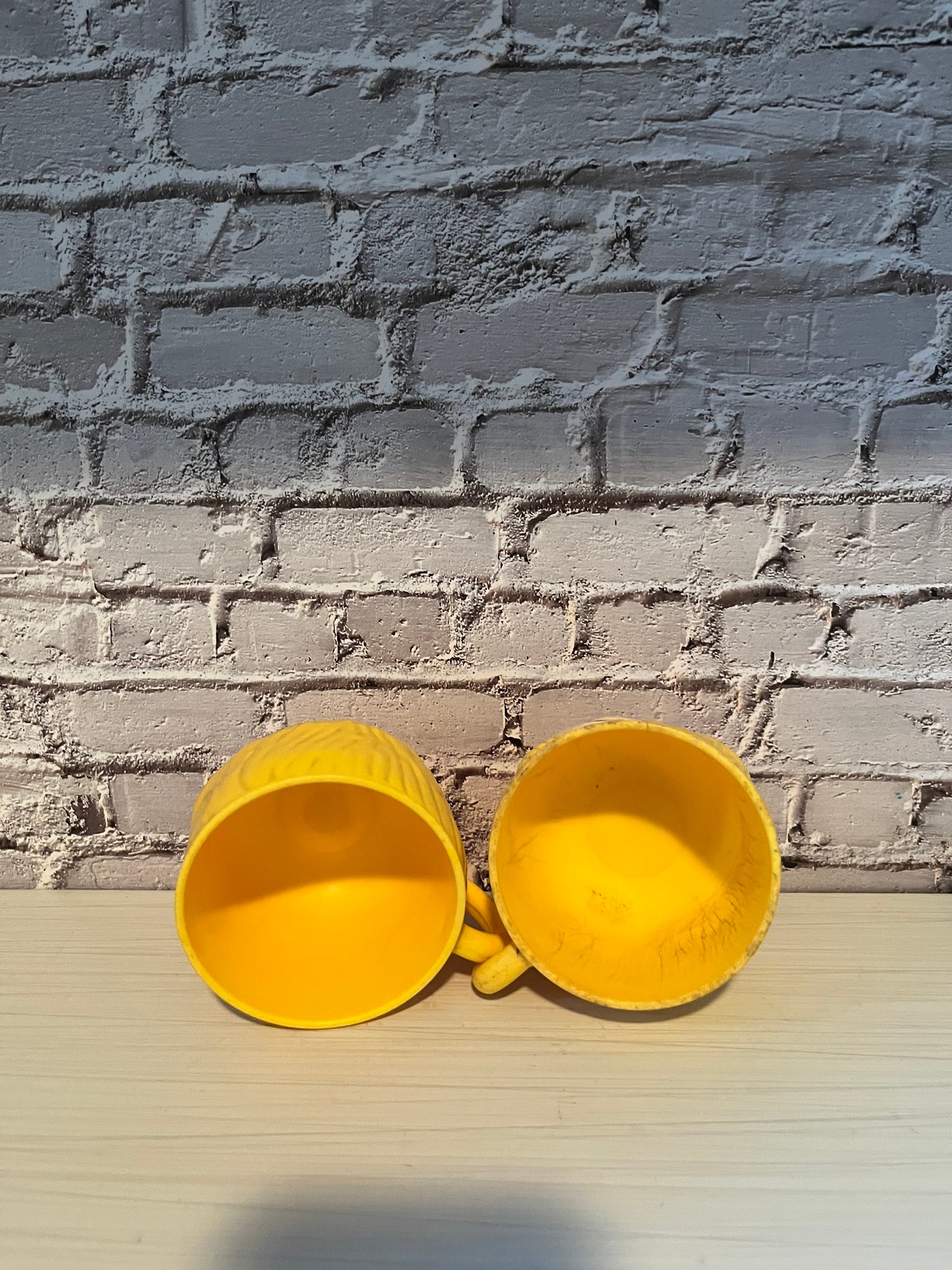 Vintage  1970s Campbell Kids Style Anthropomorphic Kitschy Kitchen Cup  Pair | Retro Dolly Dingle Face Cups