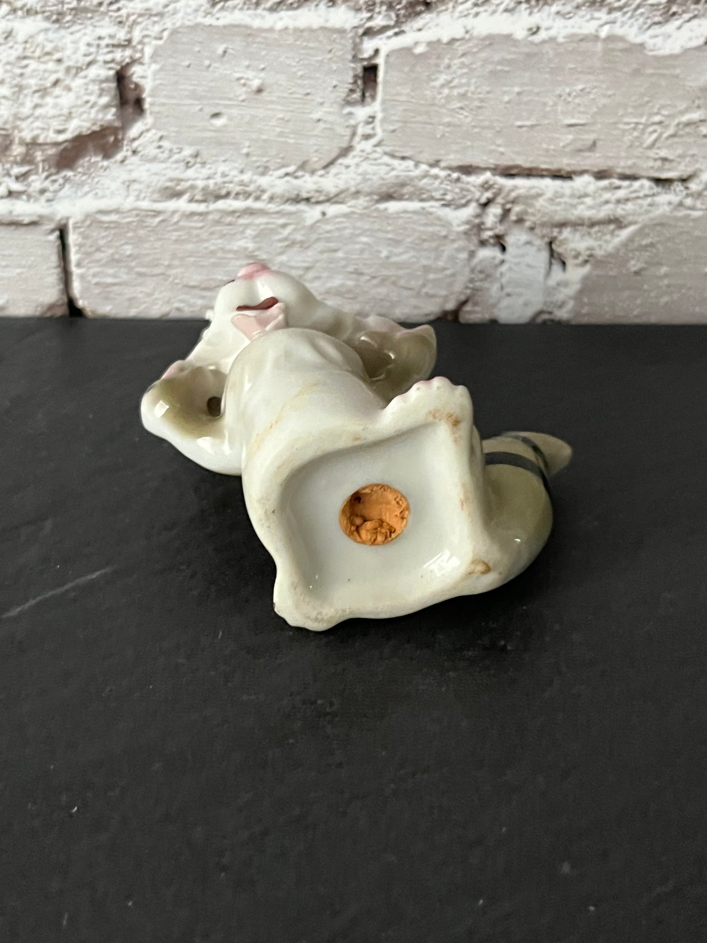 Vintage 1950s Spaghetti Ceramic Anthropomorphic Raccoon Salt Shaker