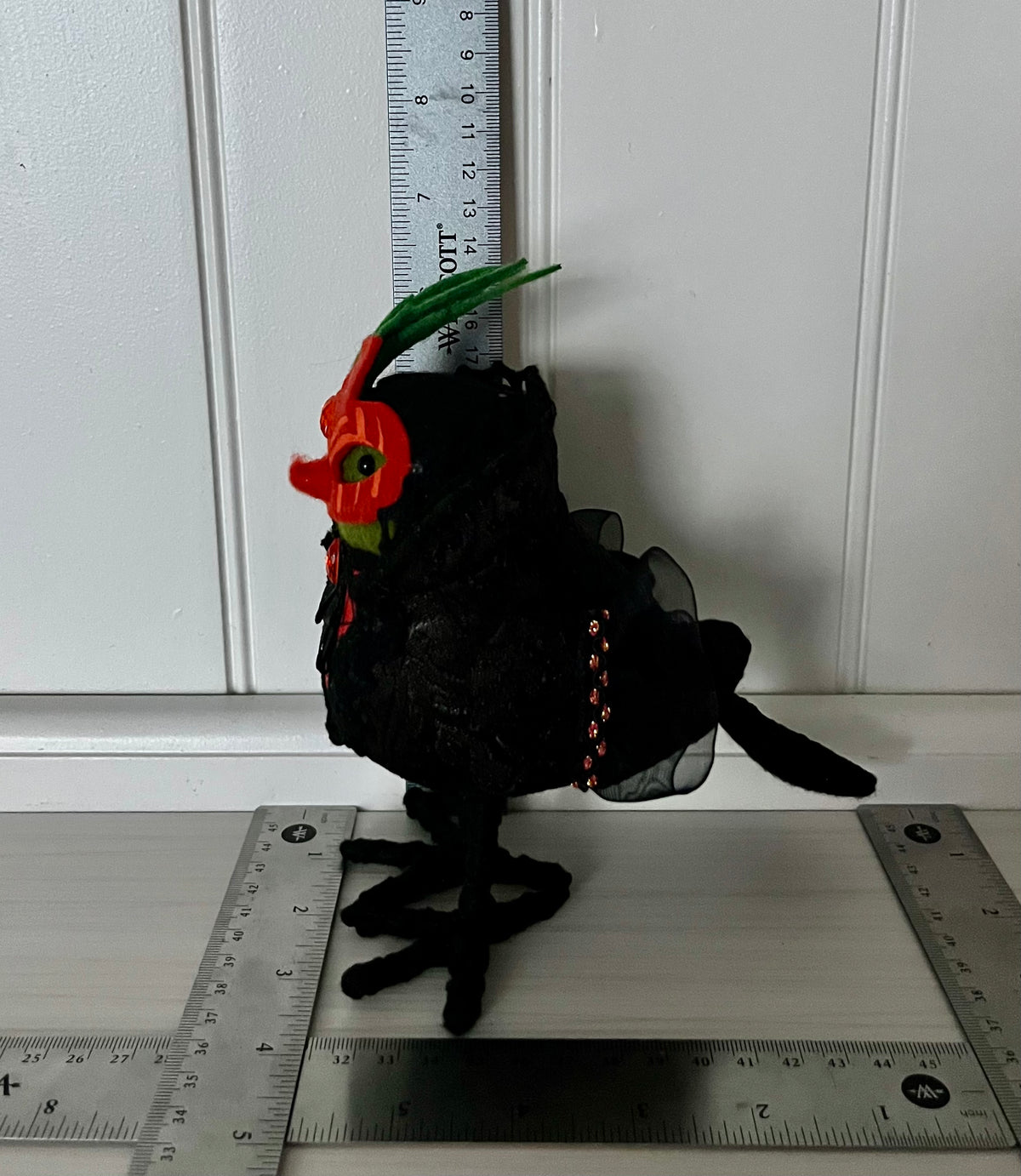 2018 Target Hyde & Eek Citrine Masquerade Halloween Crow Bird | Featherly Friends