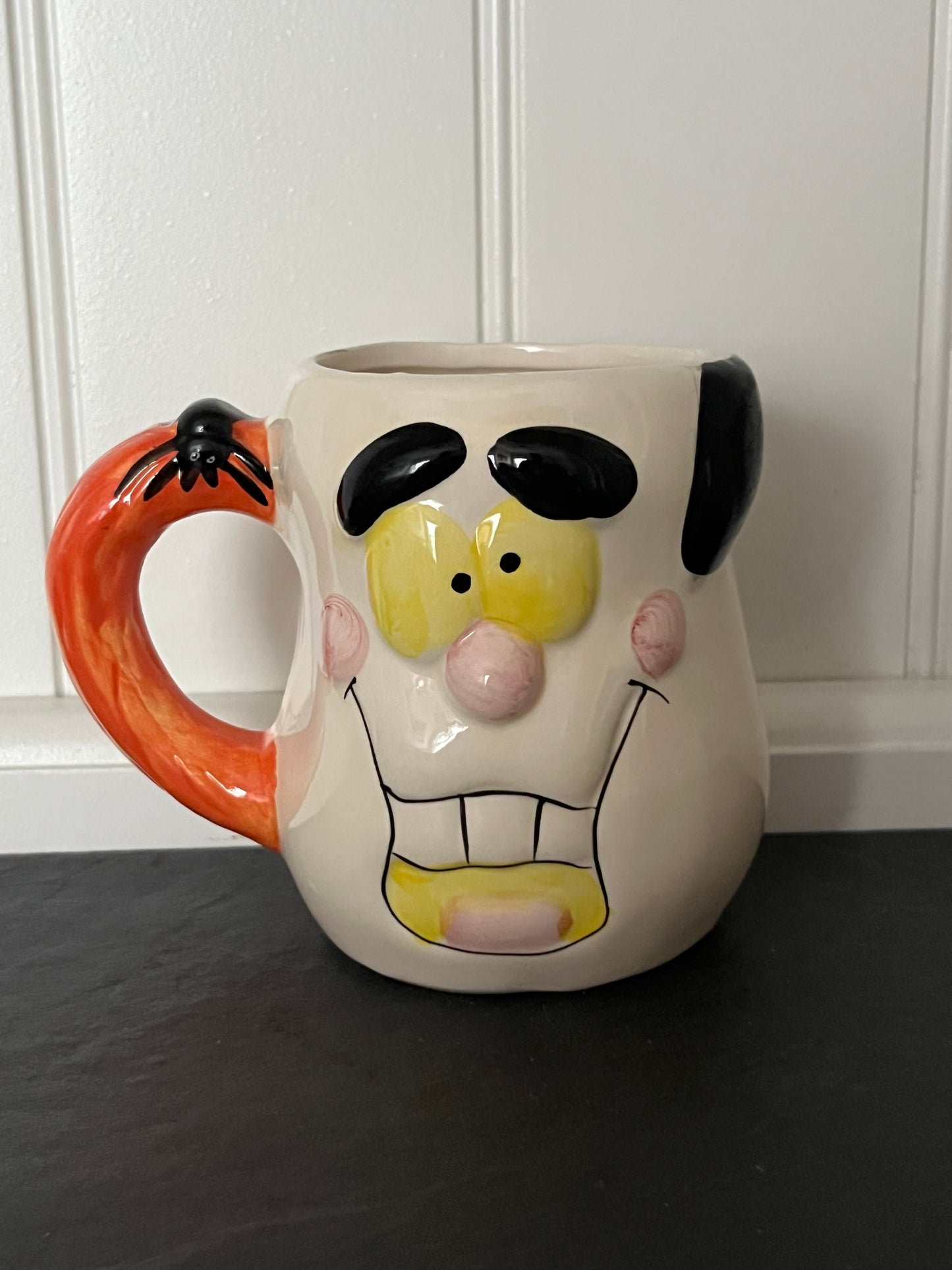 Silly Halloween Ghoul Mug by Royal Norfolk | Spider Handle | Candy Corn Manor