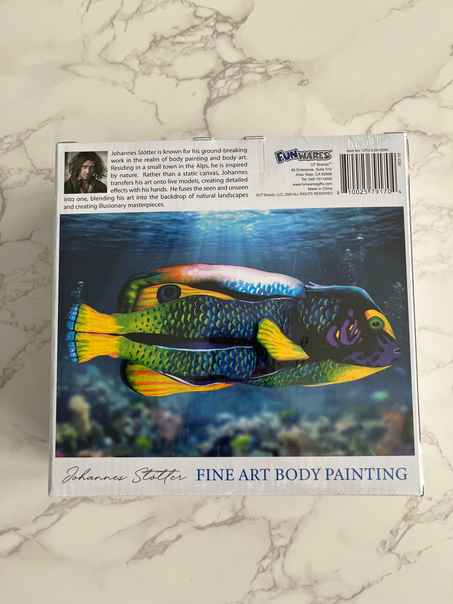 Johannes Stötter Fine Art Body Painting “Angelfish” 1000 Piece Jigsaw Puzzle — Factory Sealed — Contemporary Fine Art Puzzle