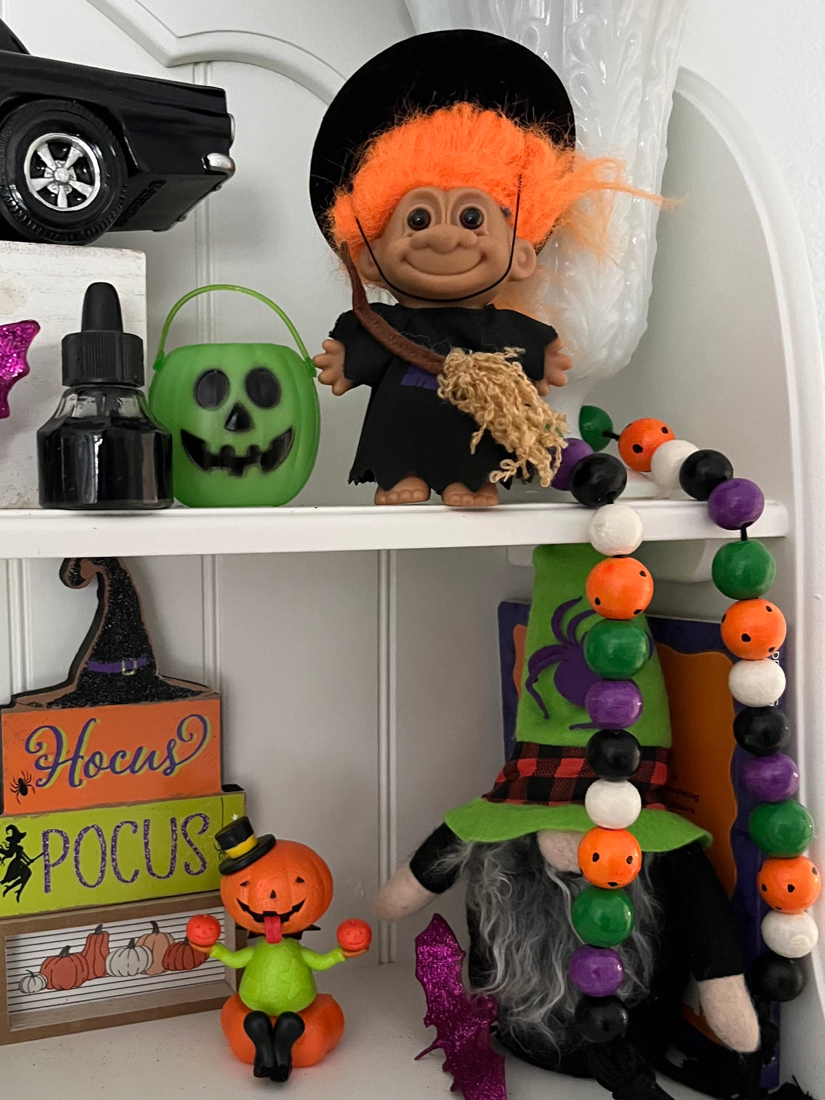Small Retro Solar Dancing Pumpkin Bobblehead Figurine | Halloween Trinket Décor