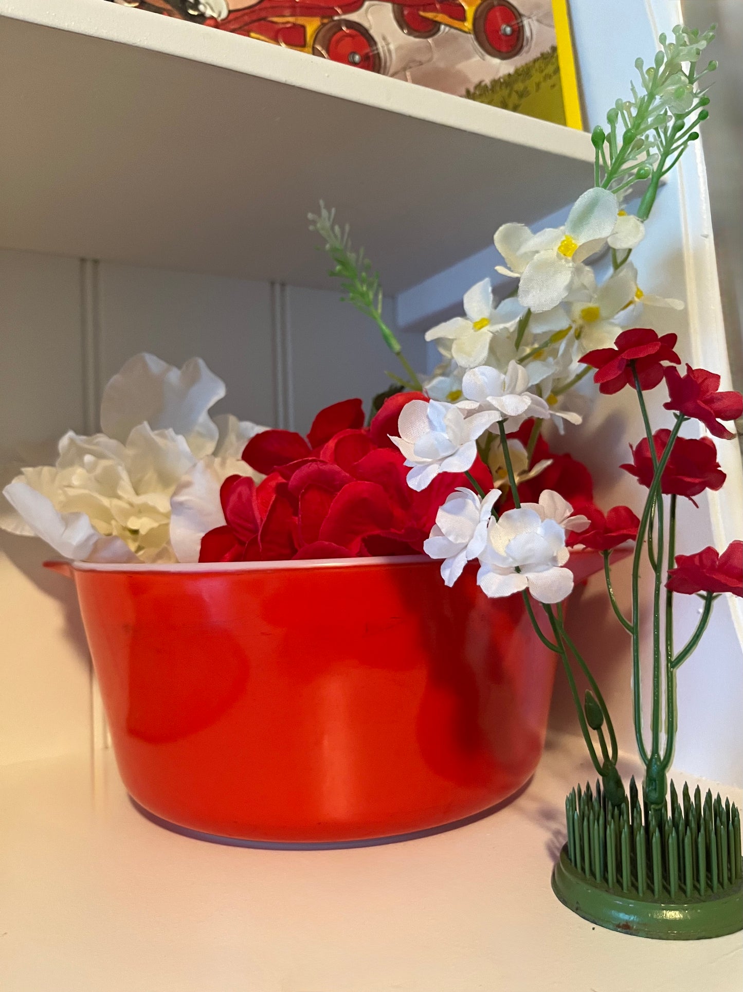 Vintage c 1970’s Pyrex Primary Red 474-B 1.5 Qt Cinderella Casserole Dish – No Lid