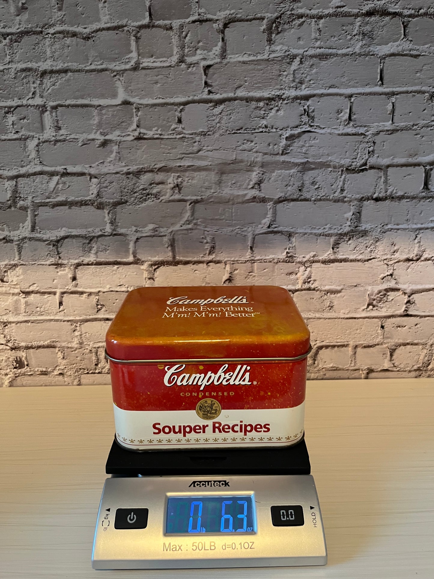 Vintage 1990’s Campbell’s Souper Recipe Tin Storage Box