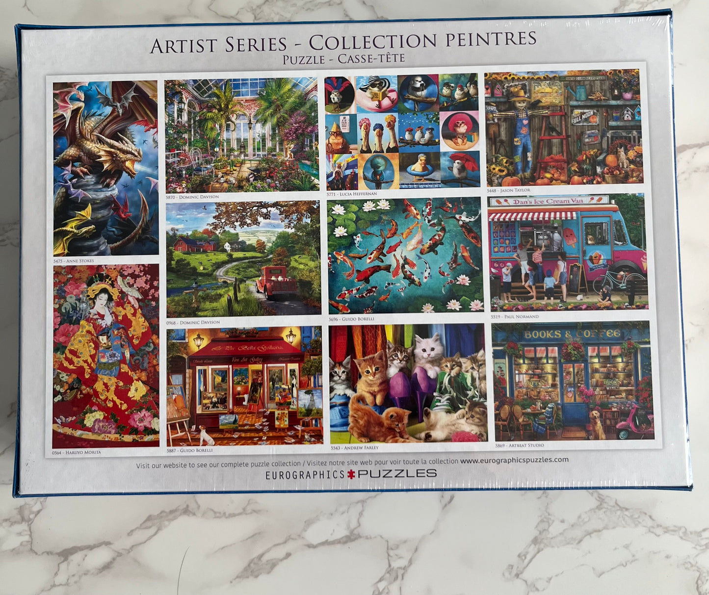 Eurographics Seashell Collection 1000 Piece Puzzle – SEALED – Coastal Nautical Decor Puzzle – 2010s Contemporary Coastal