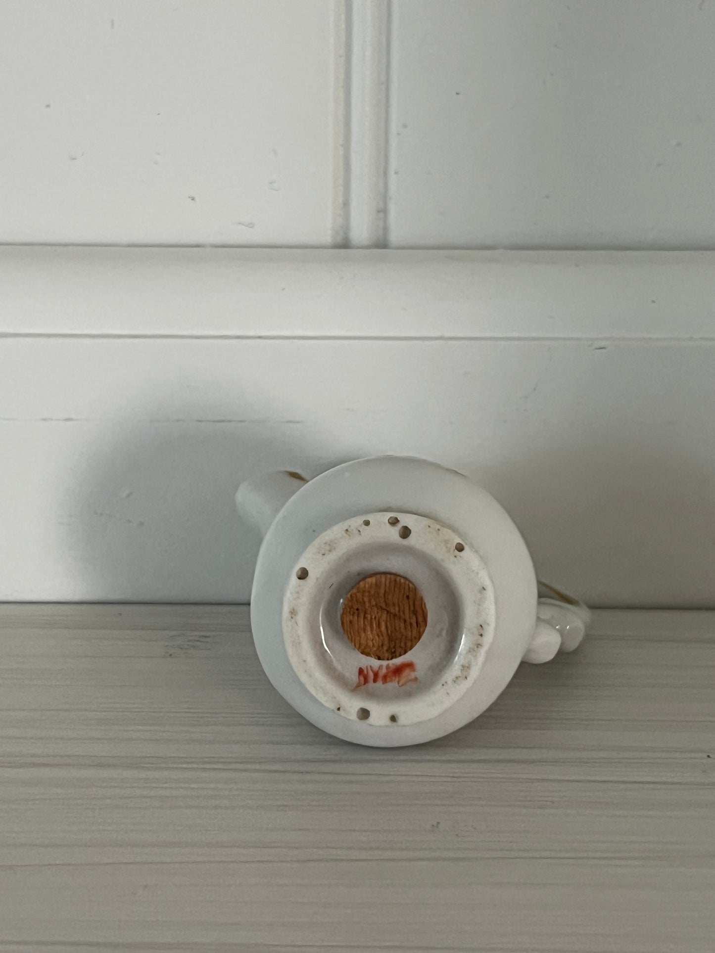 Vintage Japan Mini Teapot Salt & Pepper Shakers | White Floral S&P | Retro Kitchen Decor