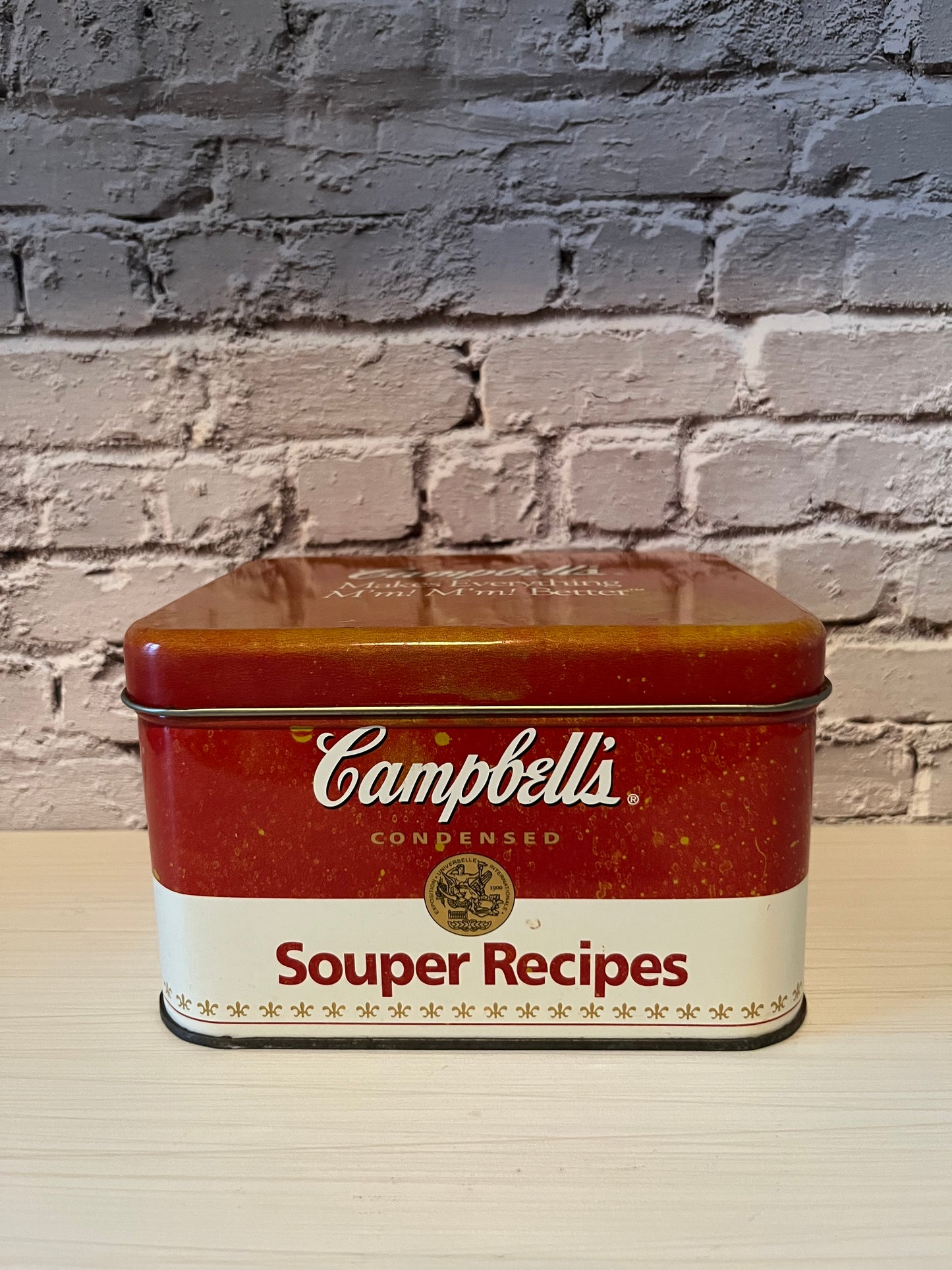 Vintage 1990’s Campbell’s Souper Recipe Tin Storage Box