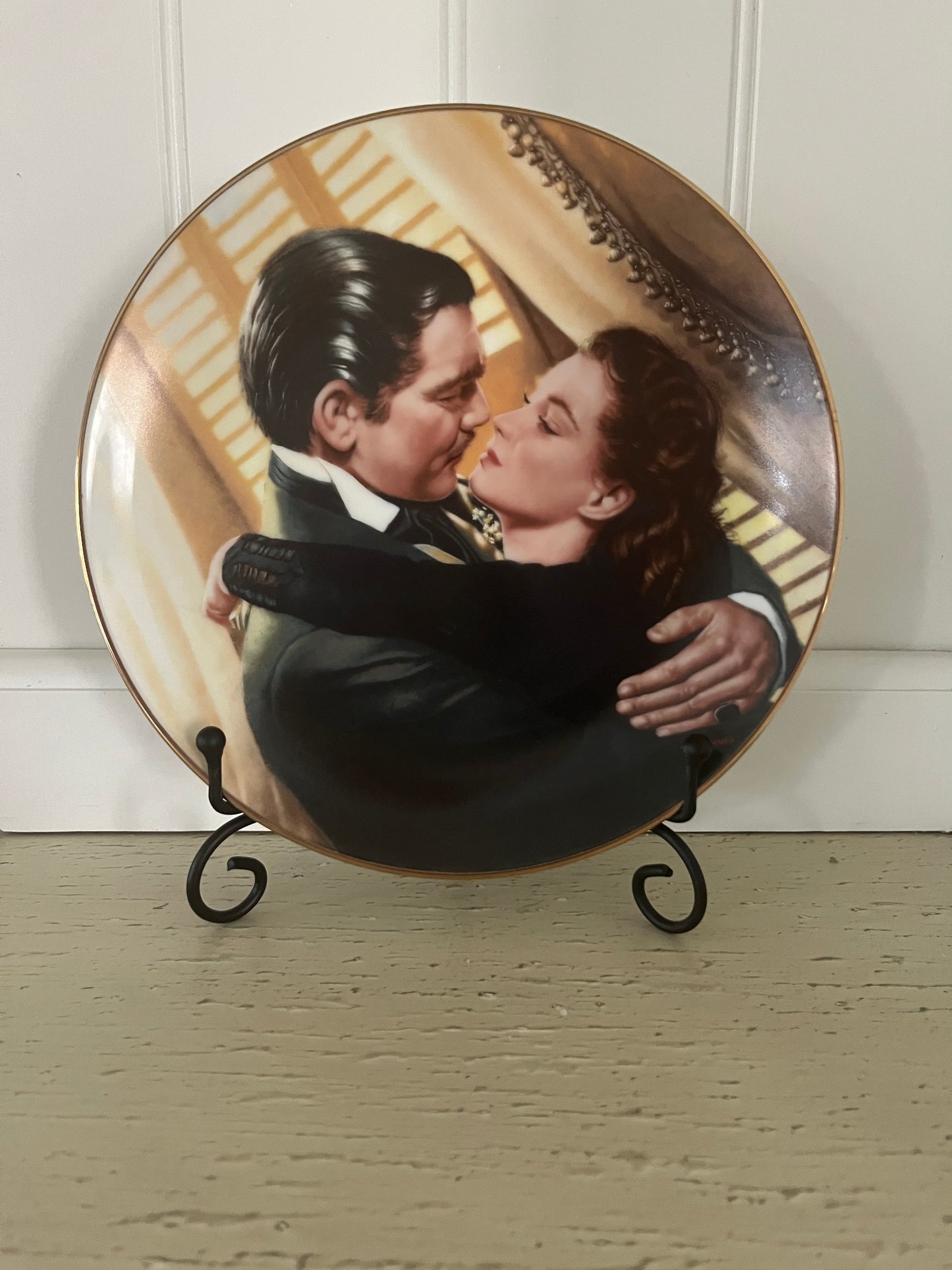 Vintage limited-edition collector plate titled “Marry Me, Scarlett!” Paul Jennis, 1991